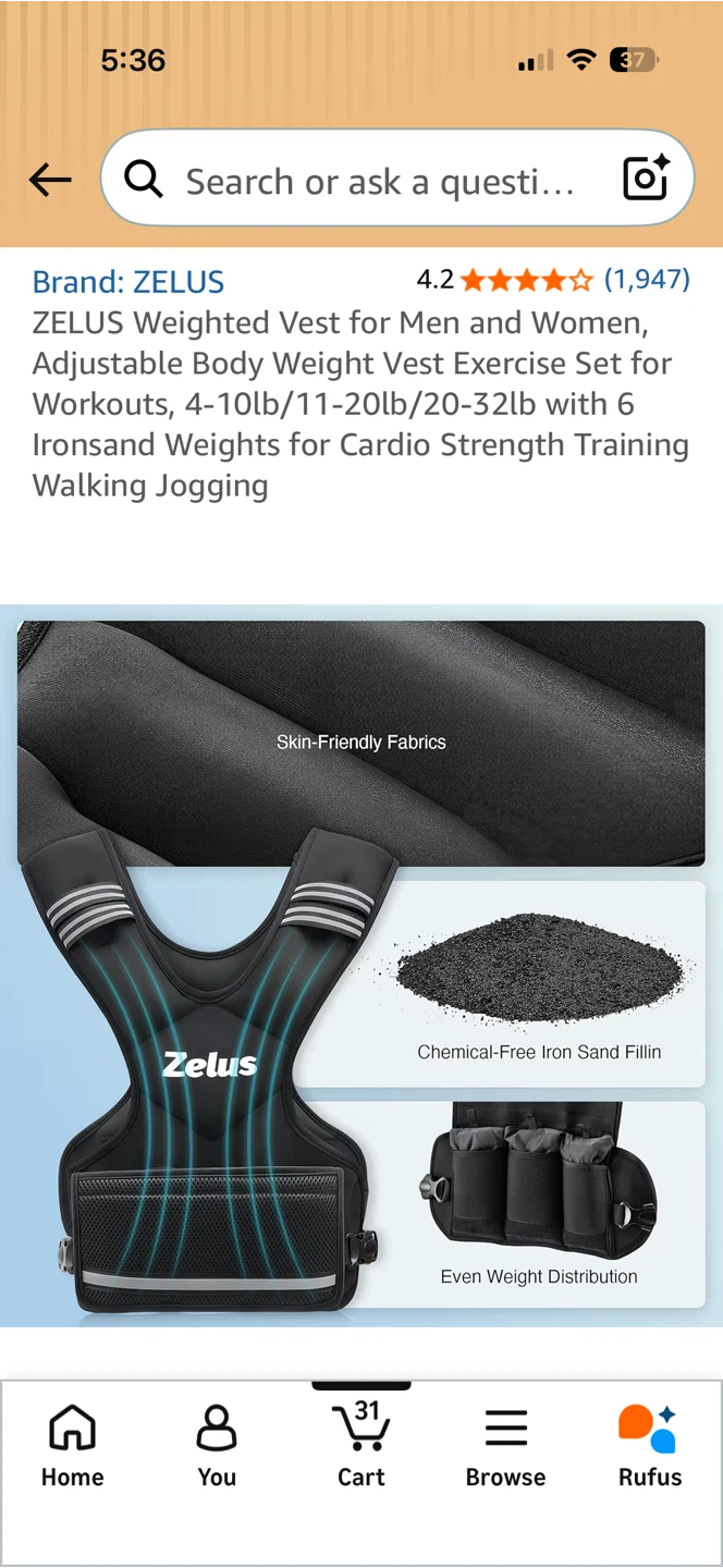 ZELUS Weighted Vest for Men and Women - photo 5