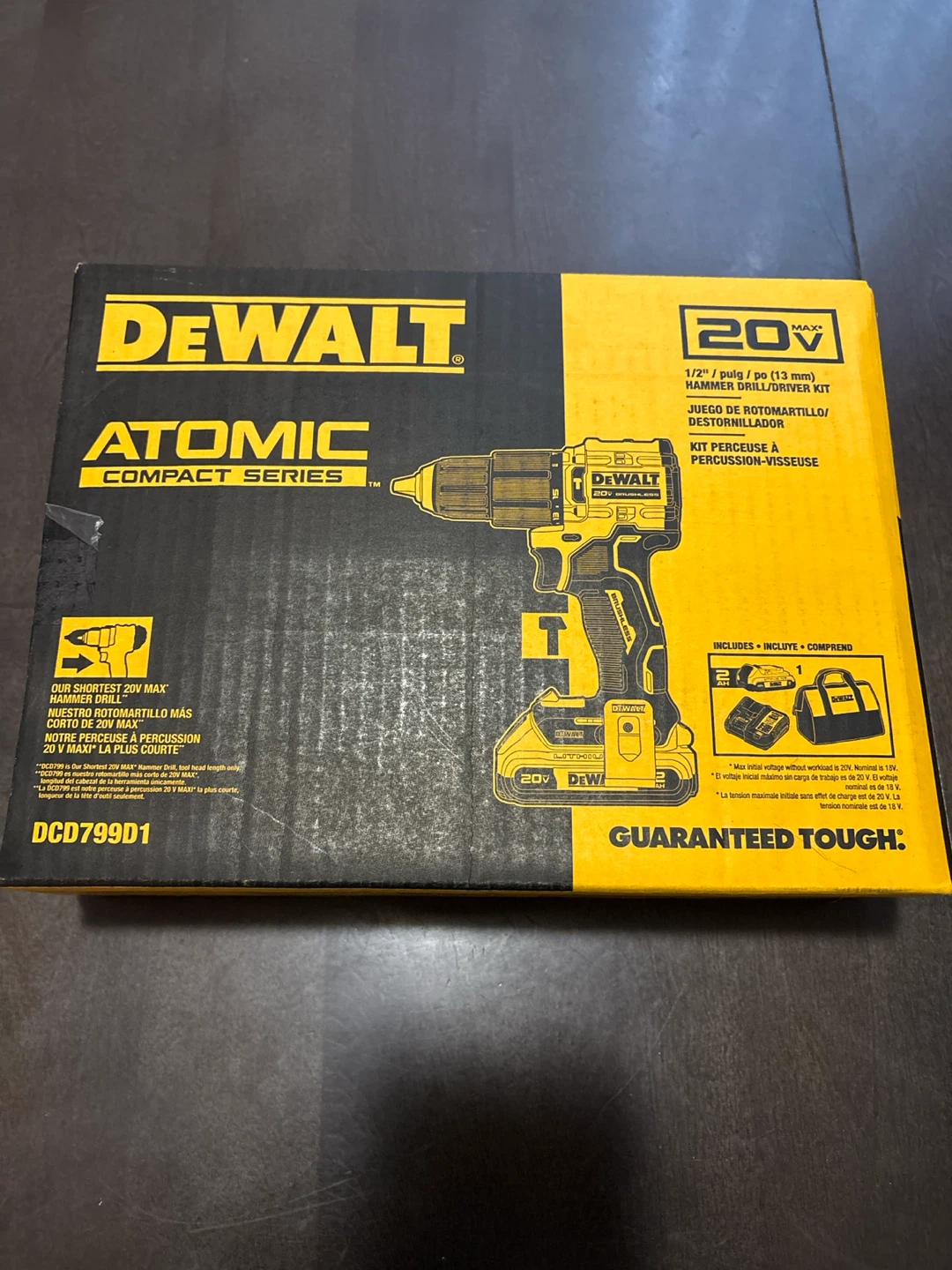 DEWALT Atomic Compact Series 20V Max Hammer Drill Kit