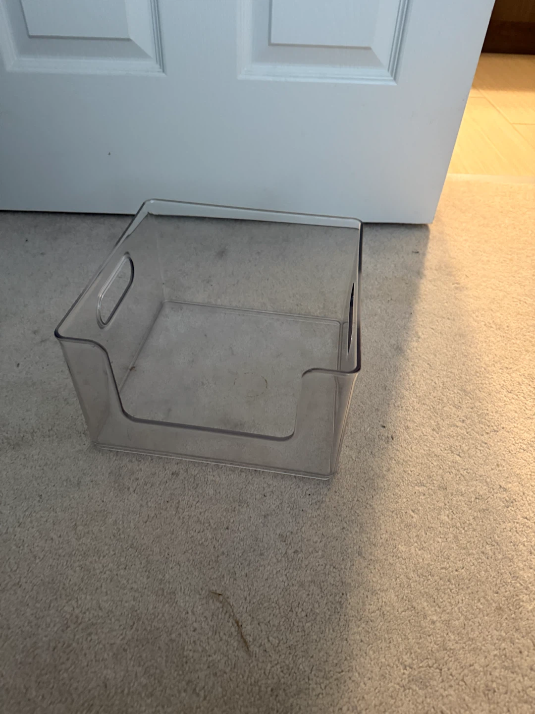 Clear Storage Bin with Handles - photo 3