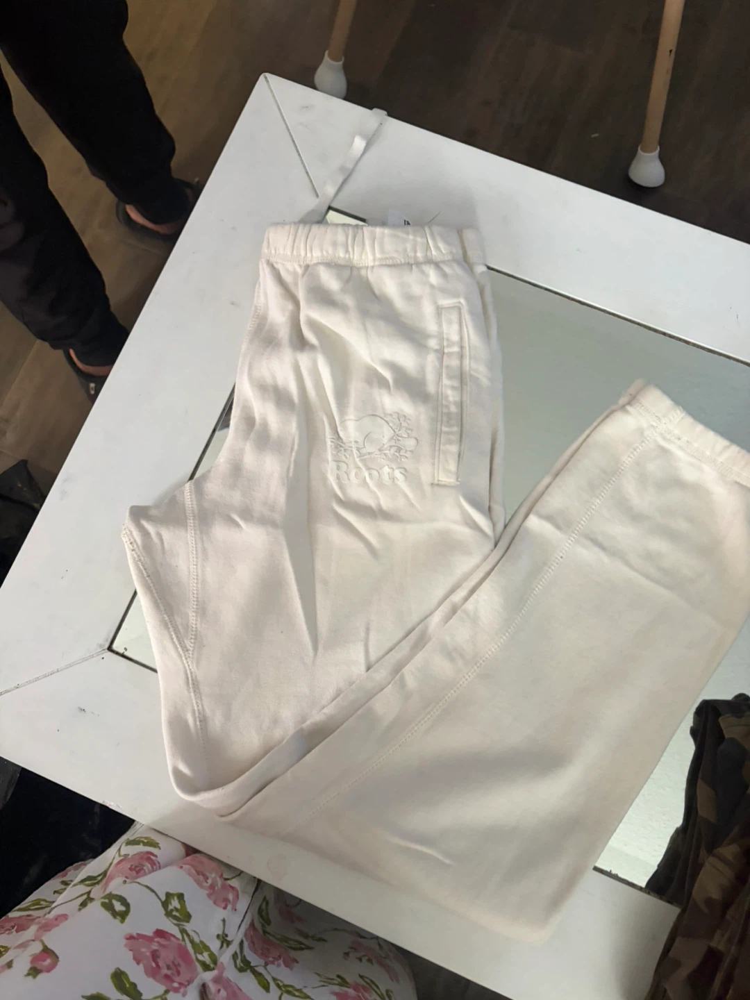Roots Cream Quarter-Zip and Sweatpants Set - photo 2