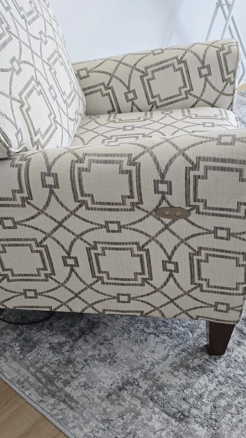 Power Recliner Chair with Geometric Pattern - photo 2