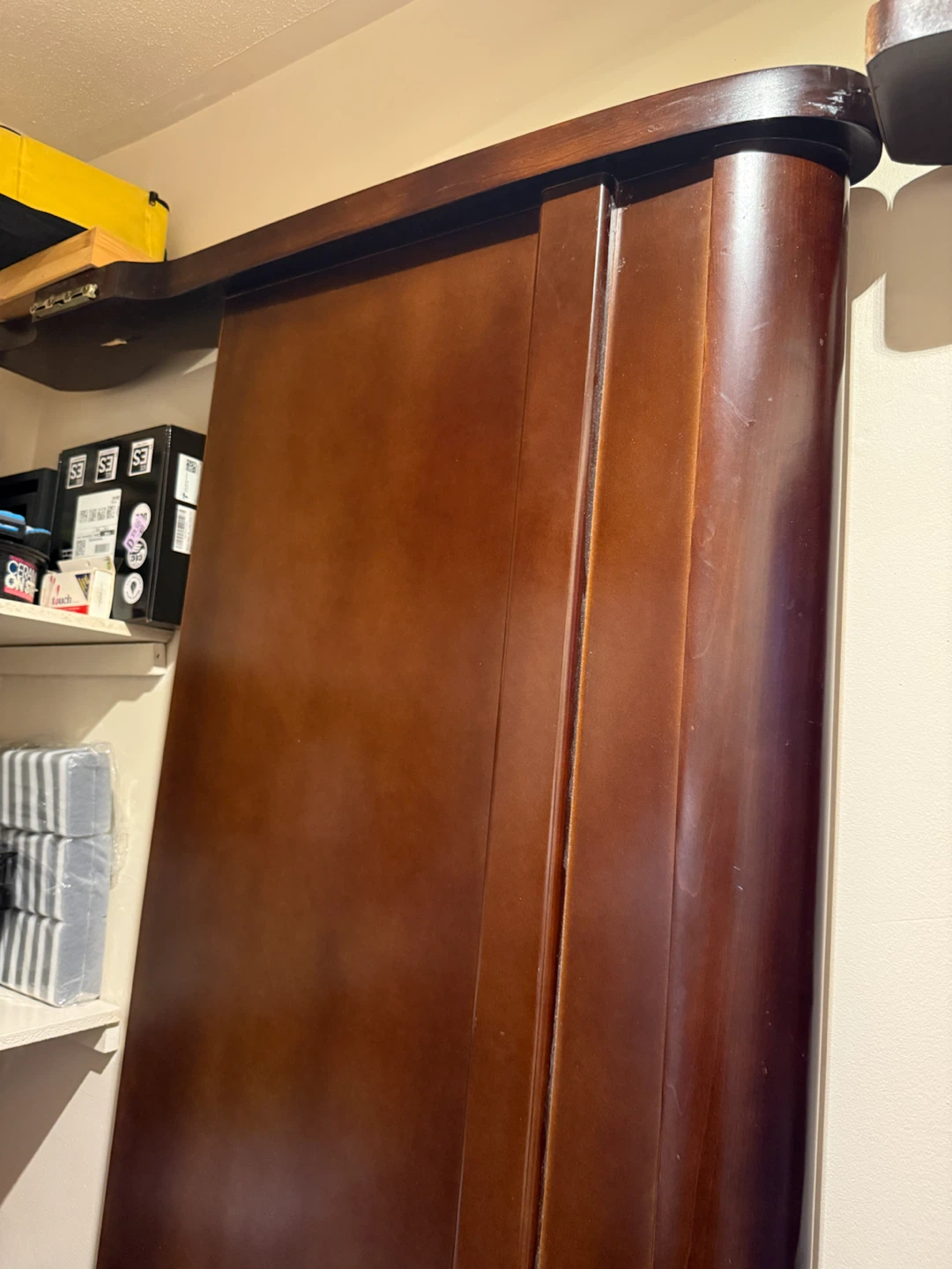 Wooden king size bed