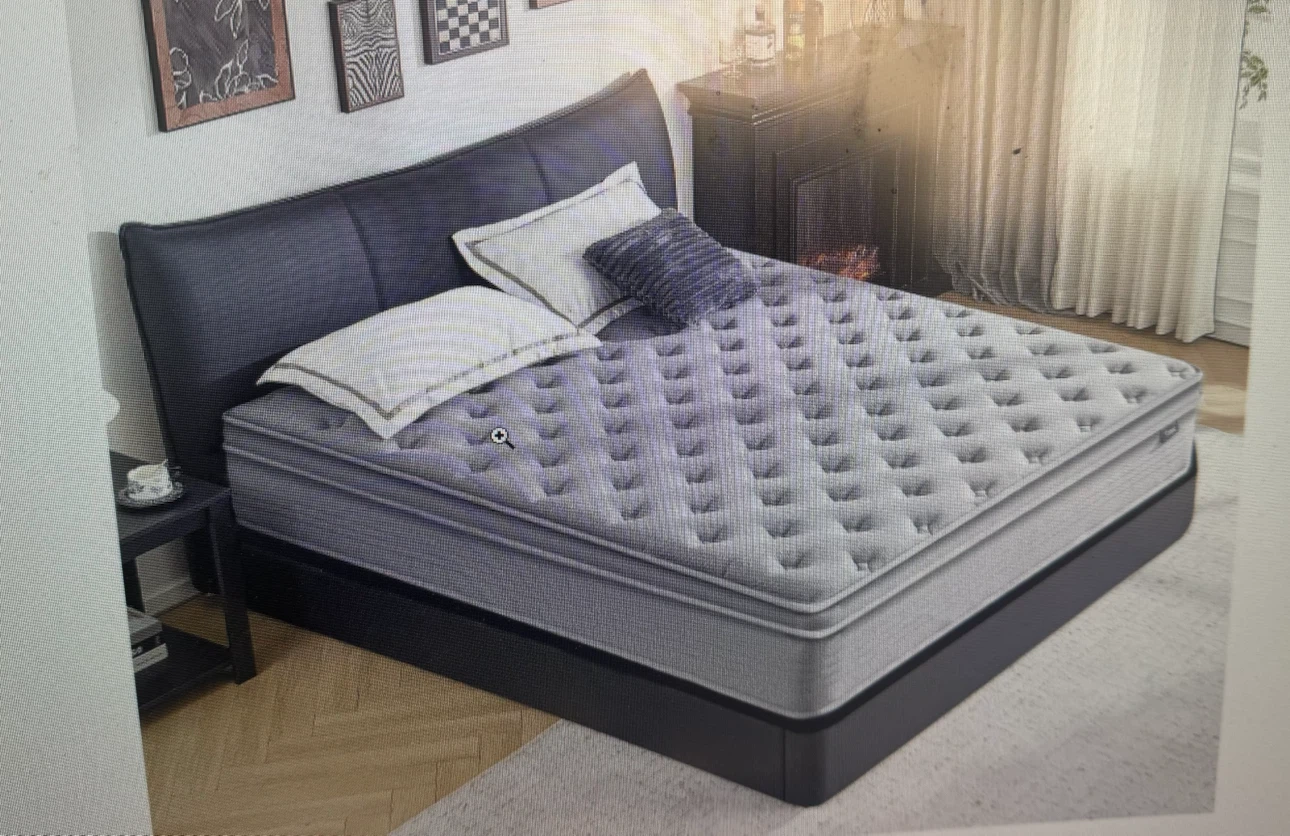 Queen size bed frame and mattress