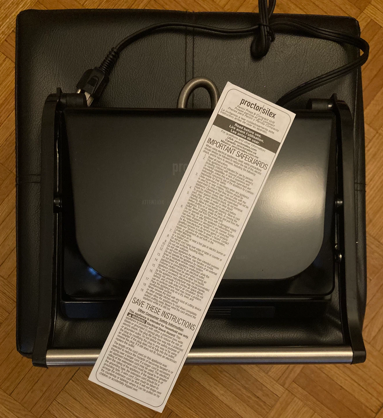 Proctor Silex Panini Press and Compact Indoor Grill - photo 3