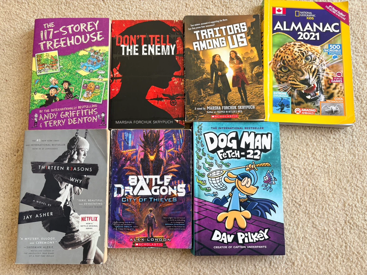 Children's Books - Apollo, tree house, dog man