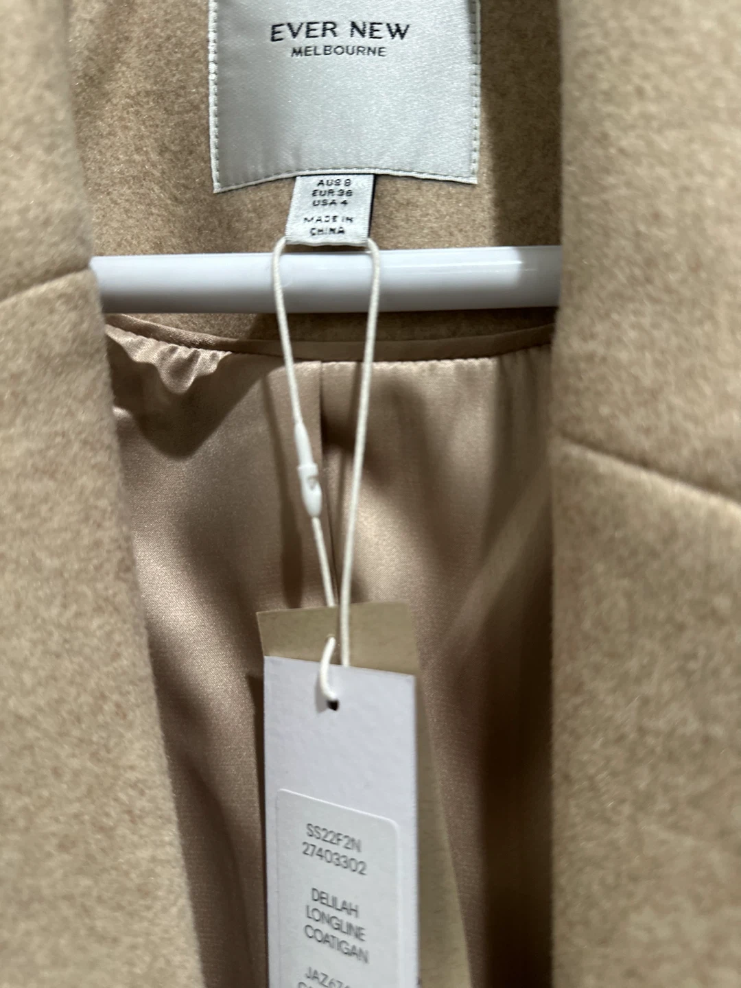 Brand New Beige/Tan knee length coat - photo 2