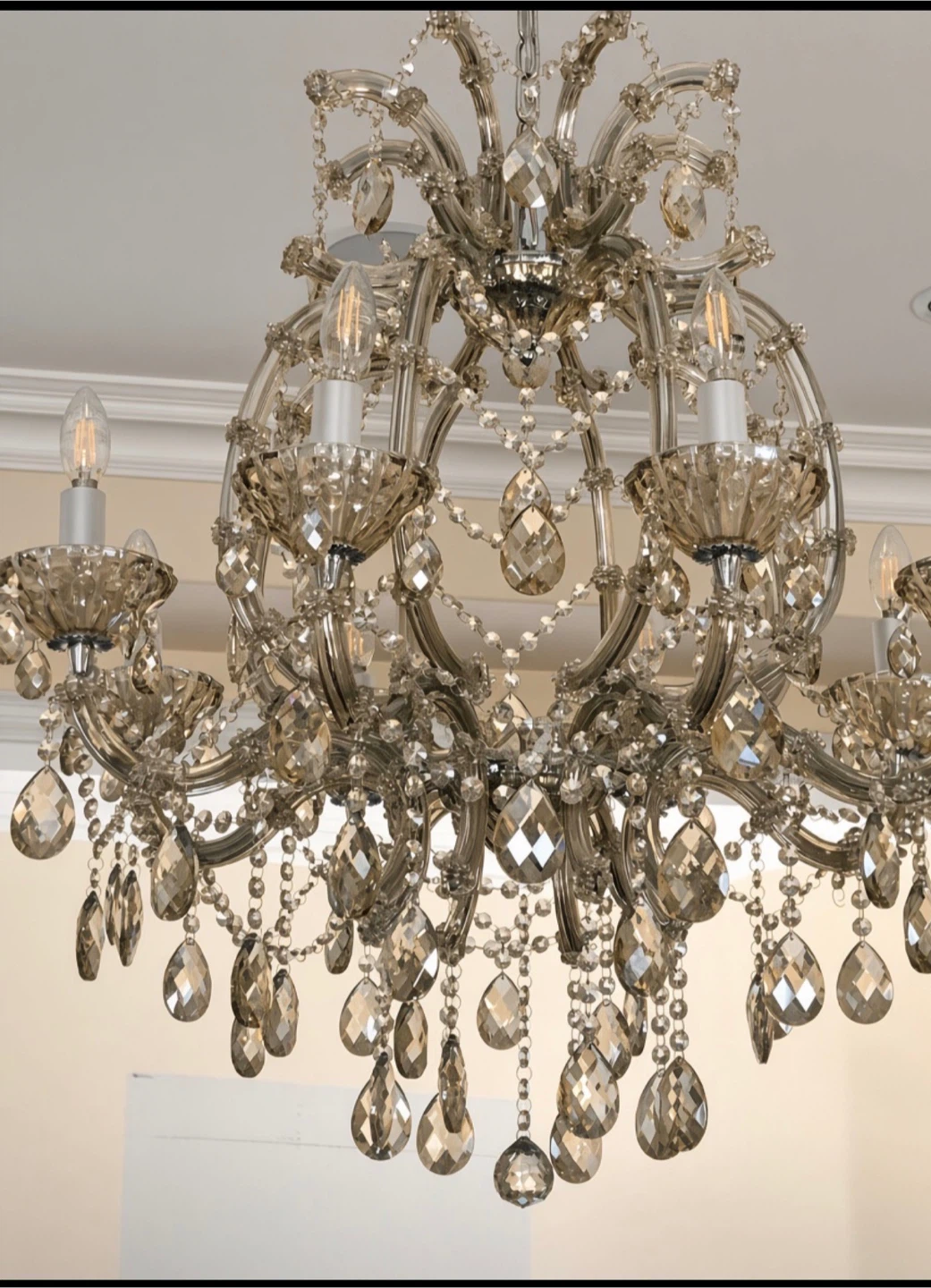 Elegant crystal chandelier