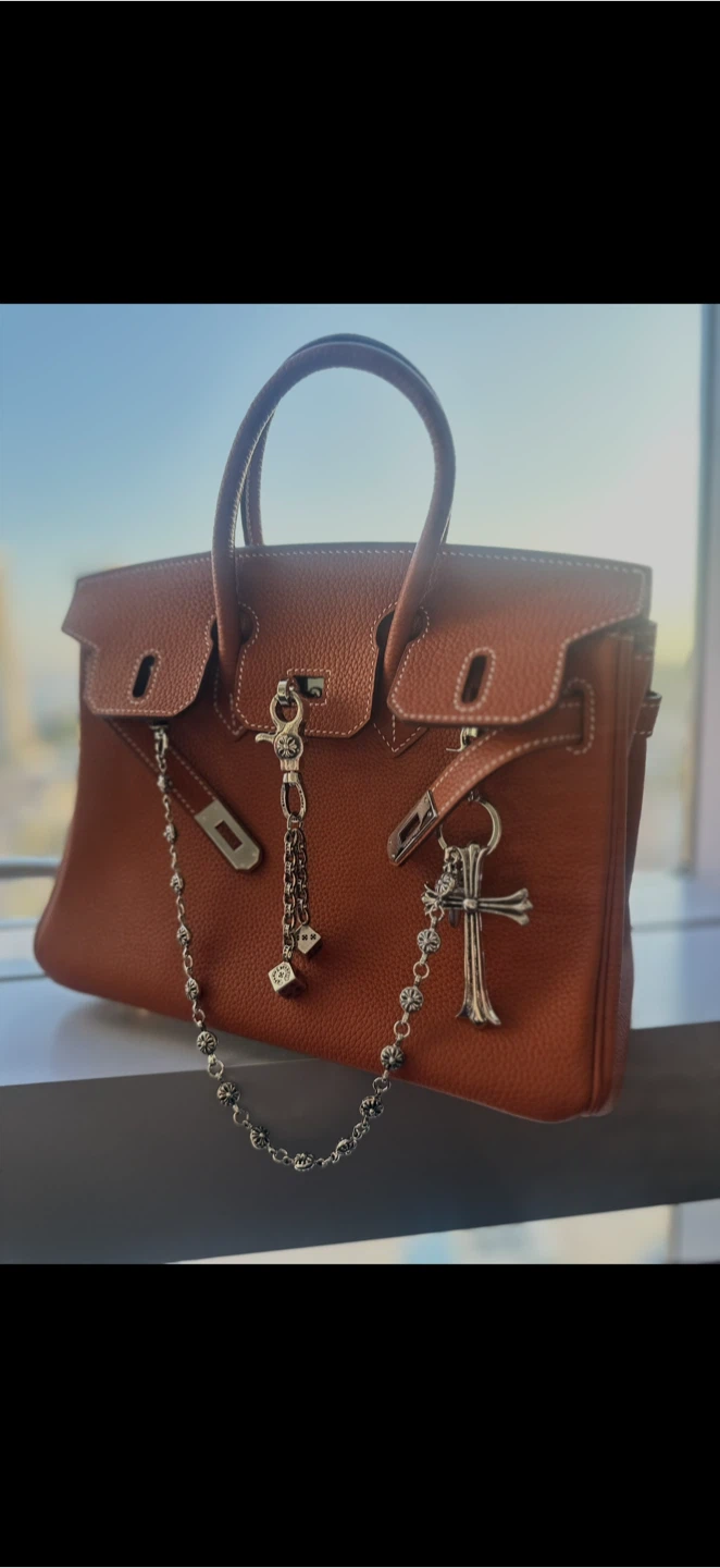 Hermes Birkin 25 Gold Swift Leather Bag - photo 4