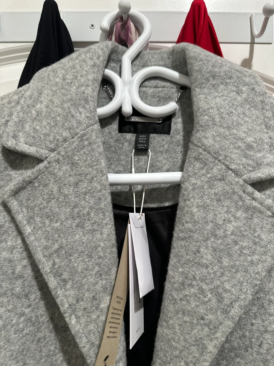 Brand New Grey Knee Length Coat with Tags - photo 2
