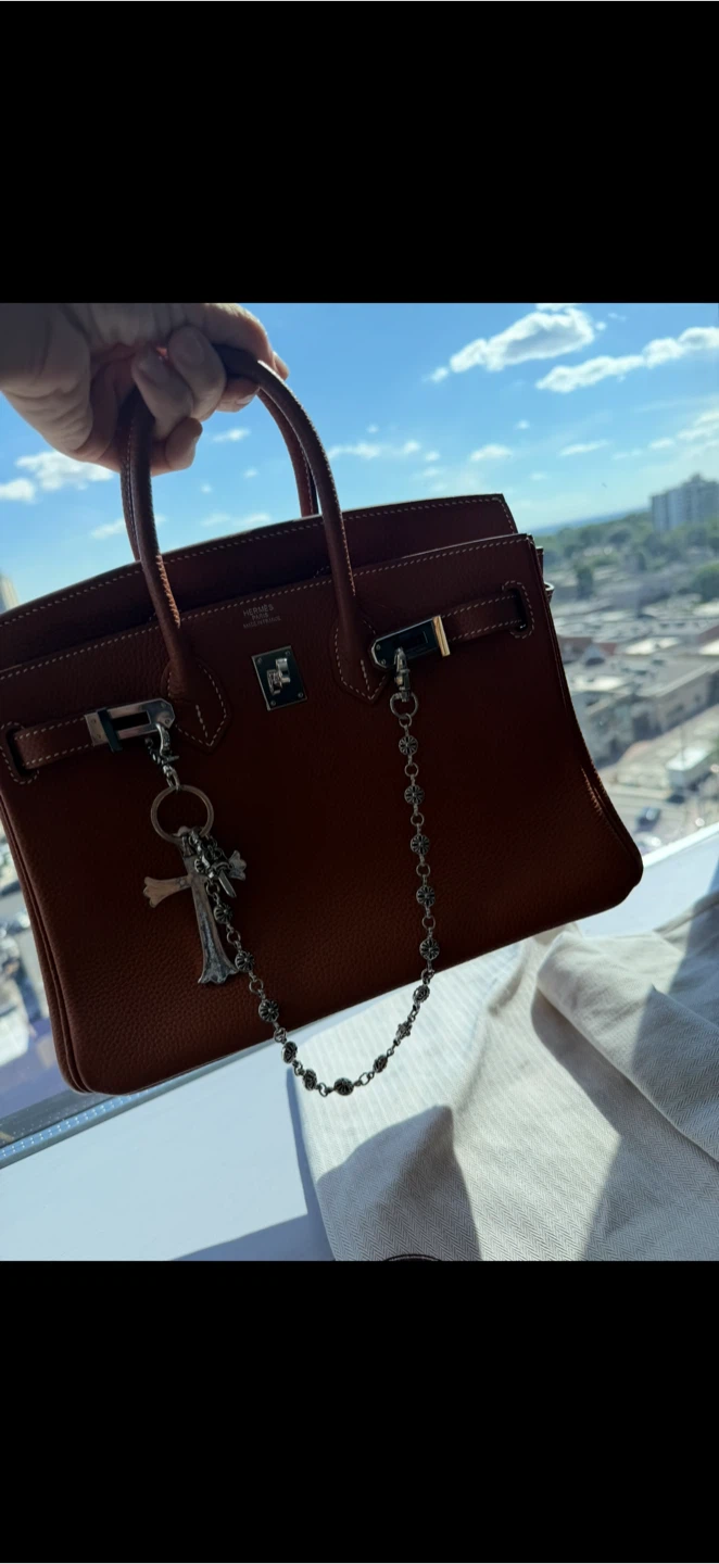 Hermes Birkin Bag with Chrome Hearts Chain - photo 3