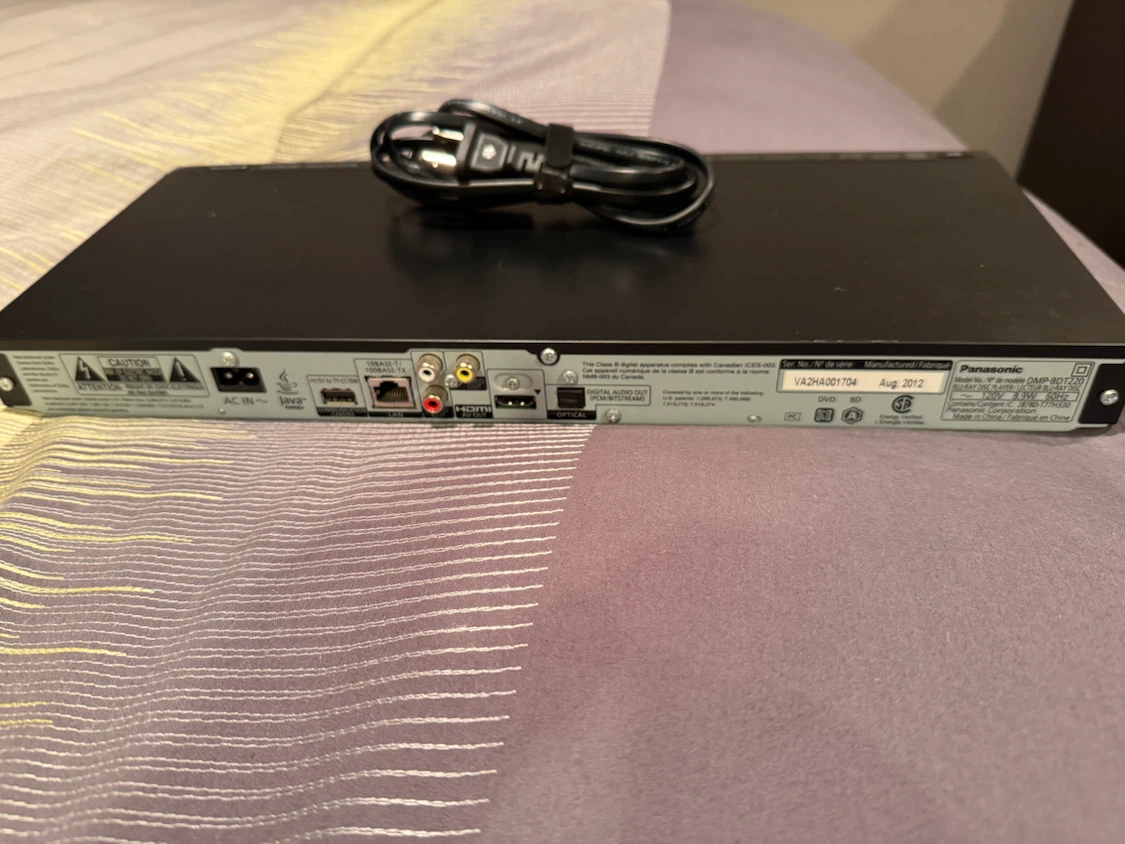 Panasonic DMP-BDT220 3D Blu-ray Disc Player - photo 2