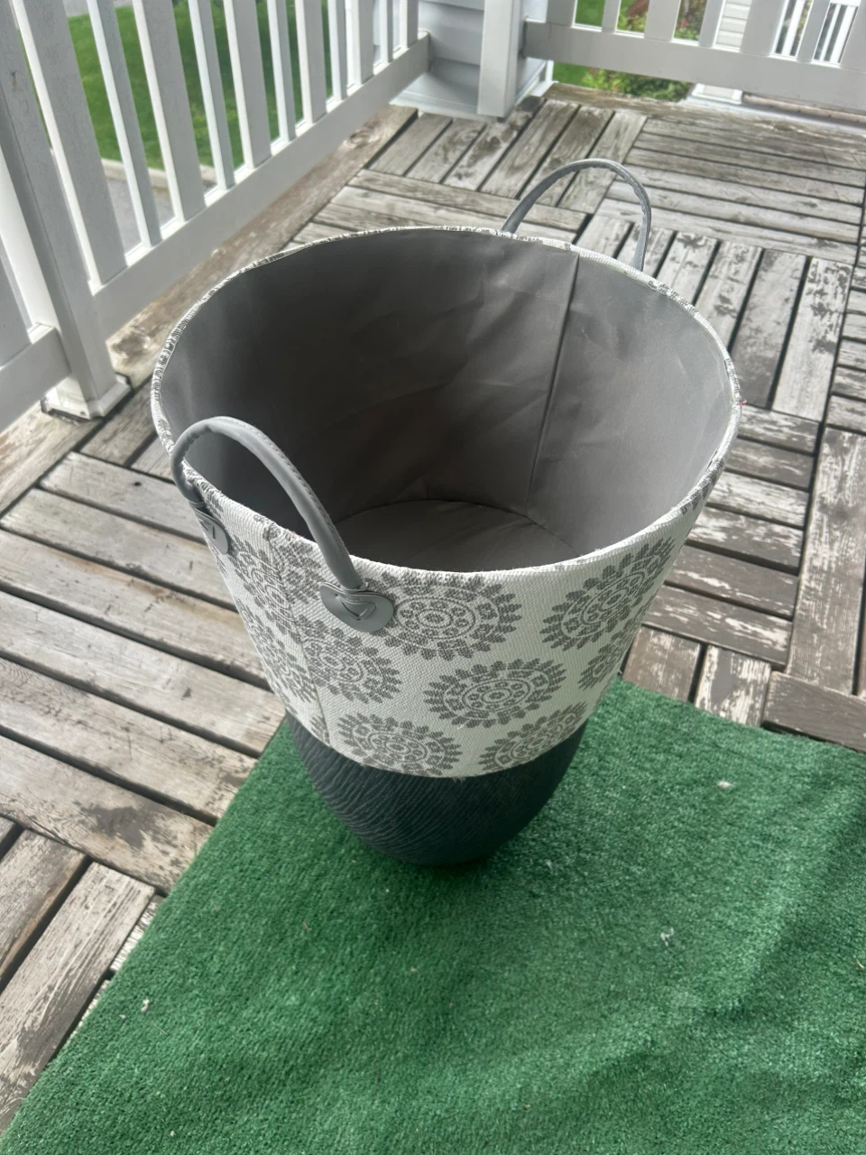 Large Round Decorative Storage Bin