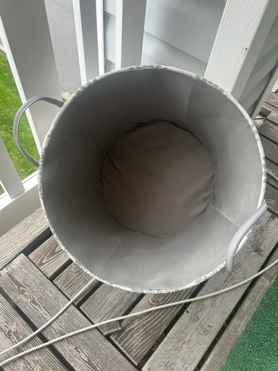 Large Round Decorative Storage Bin - photo 2
