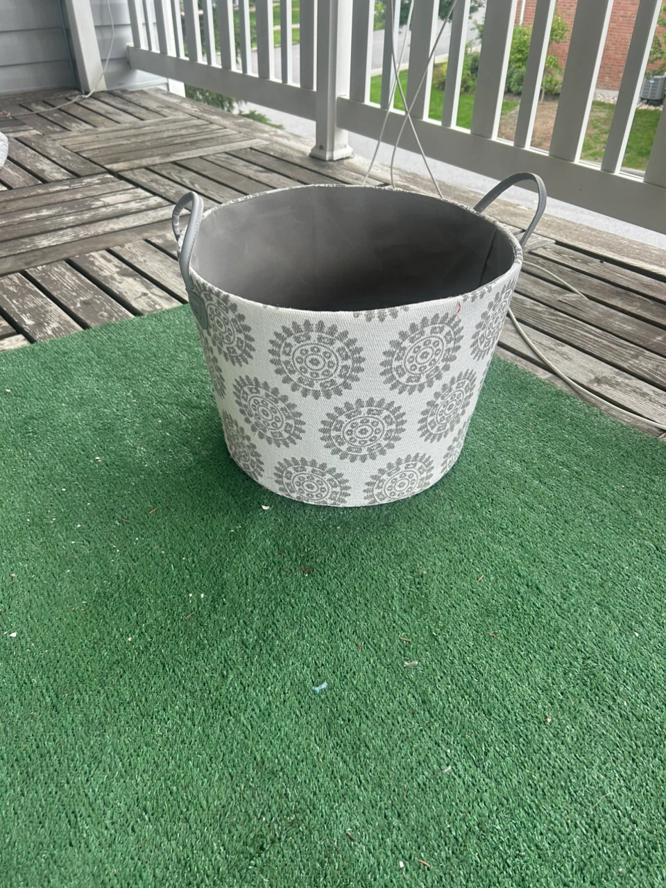 Large Round Decorative Storage Bin - photo 3