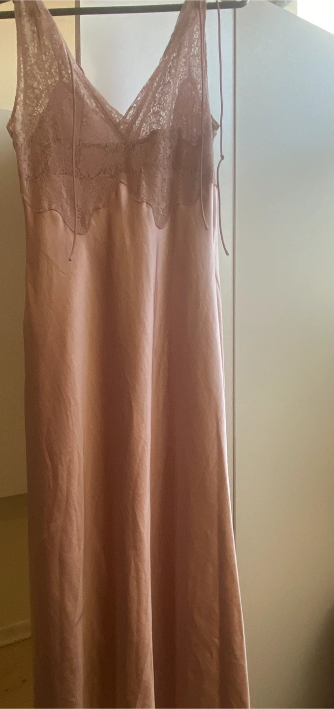 BNWT Mango Pastel Pink Lace Slip Dress - photo 2