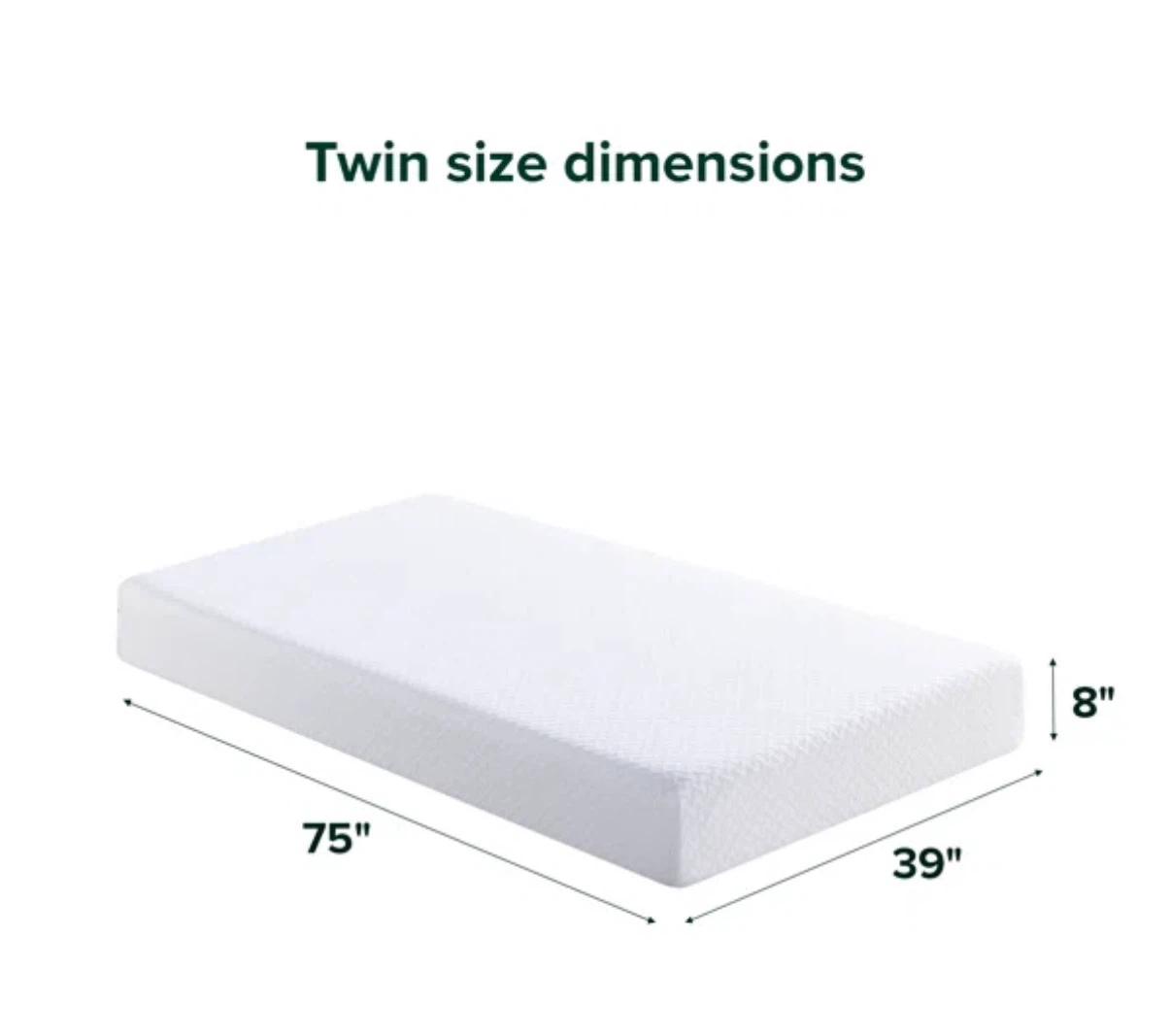 Sleep by Wayfair™ 8" Firm Gel Memory Foam Mattress - photo 5