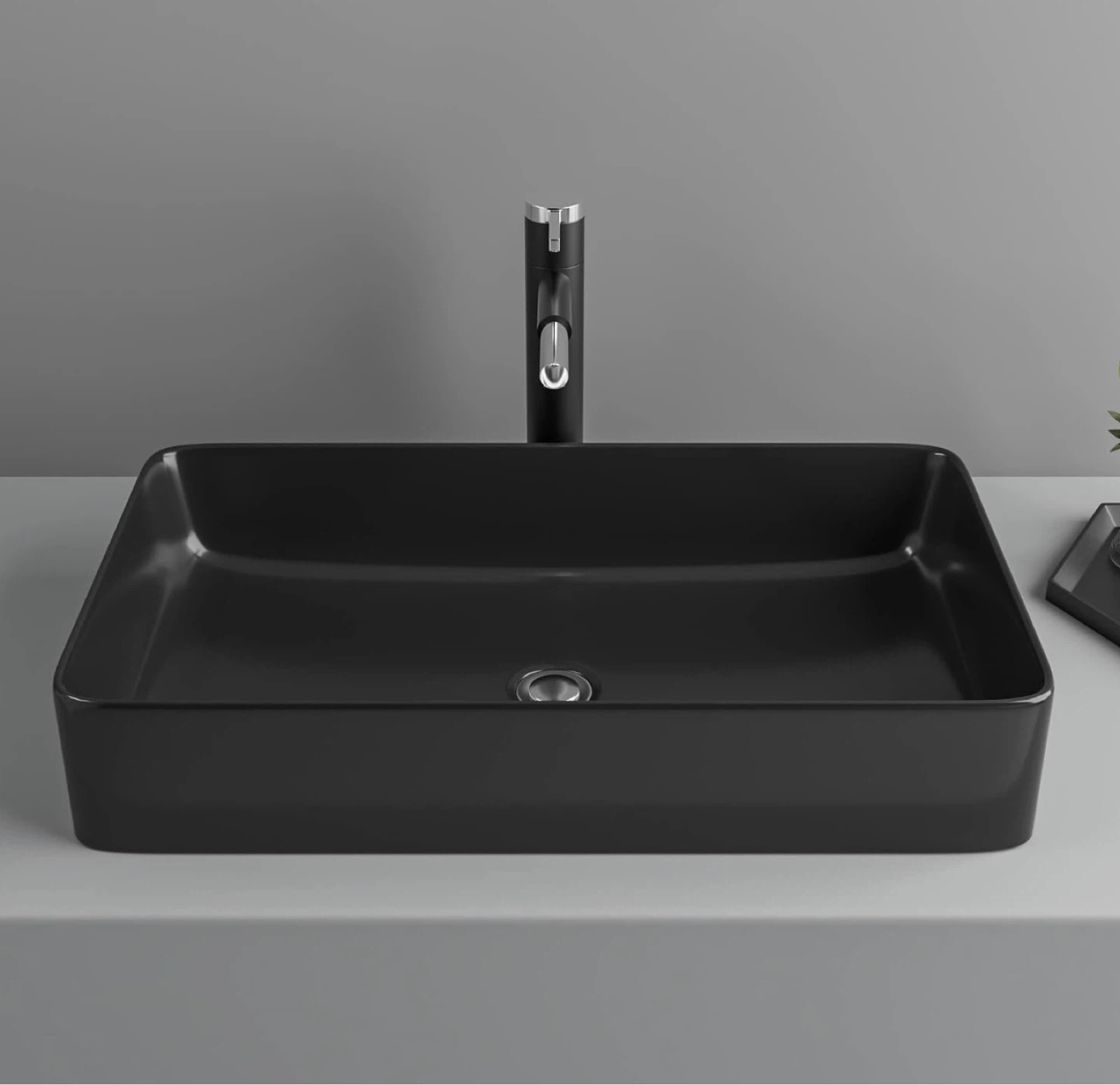 24"x14" Black Bathroom Vessel Sink - BNIB - photo 3