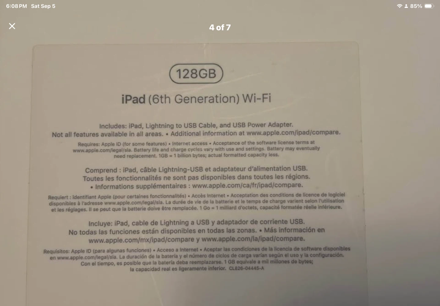 Apple iPad (6th Gen) Wi-Fi 128GB - photo 2