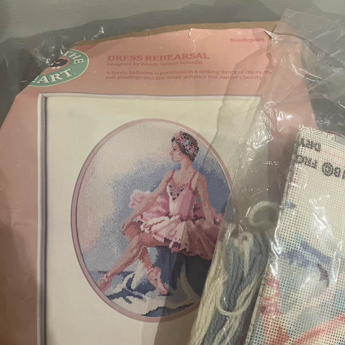 The Heart Art "Dress Rehearsal" Needlepoint Kit