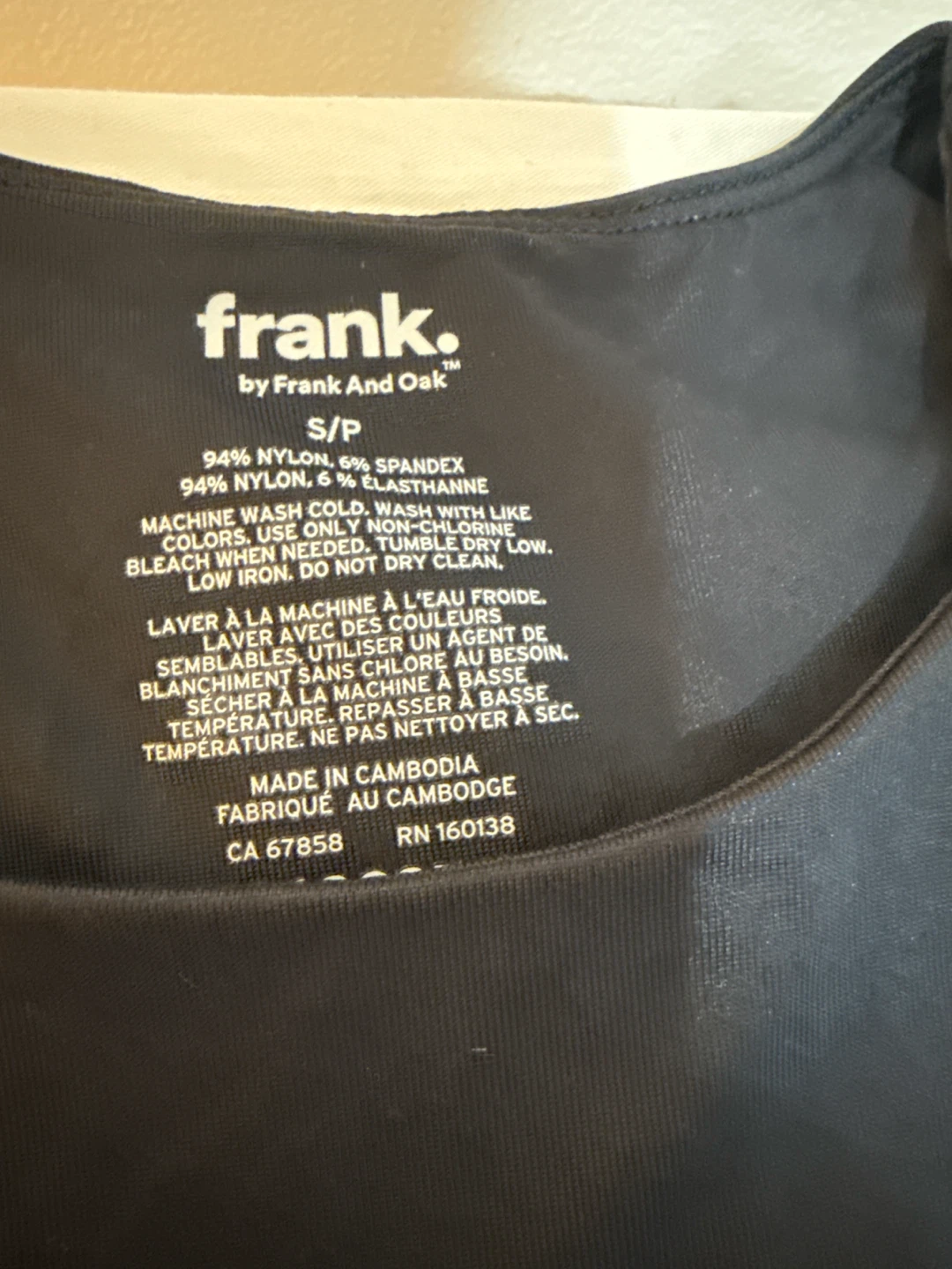 Frank And Oak Black T-Shirt