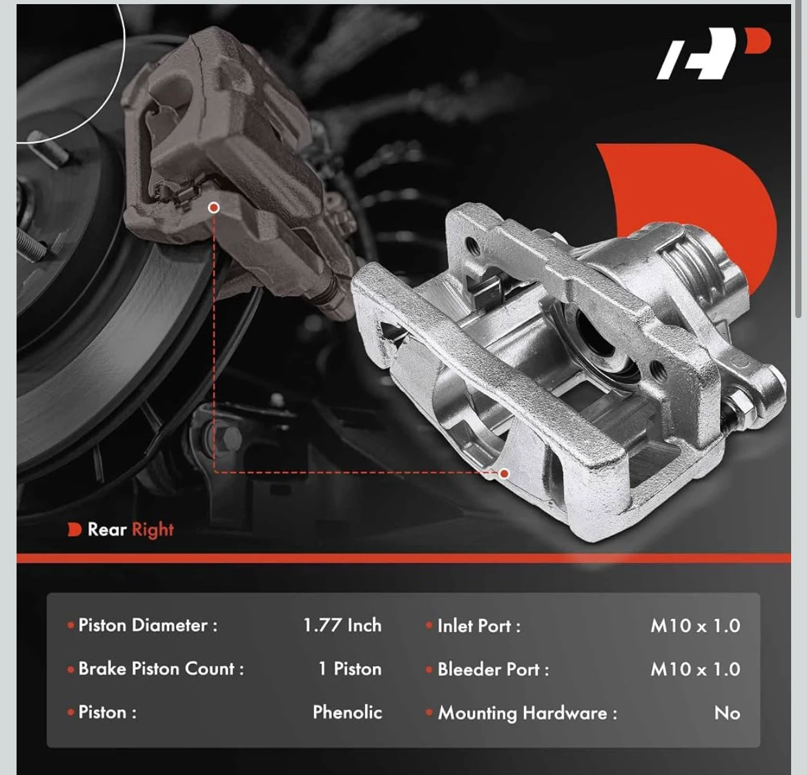 A-Premium Rear Right Brake Caliper - photo 3