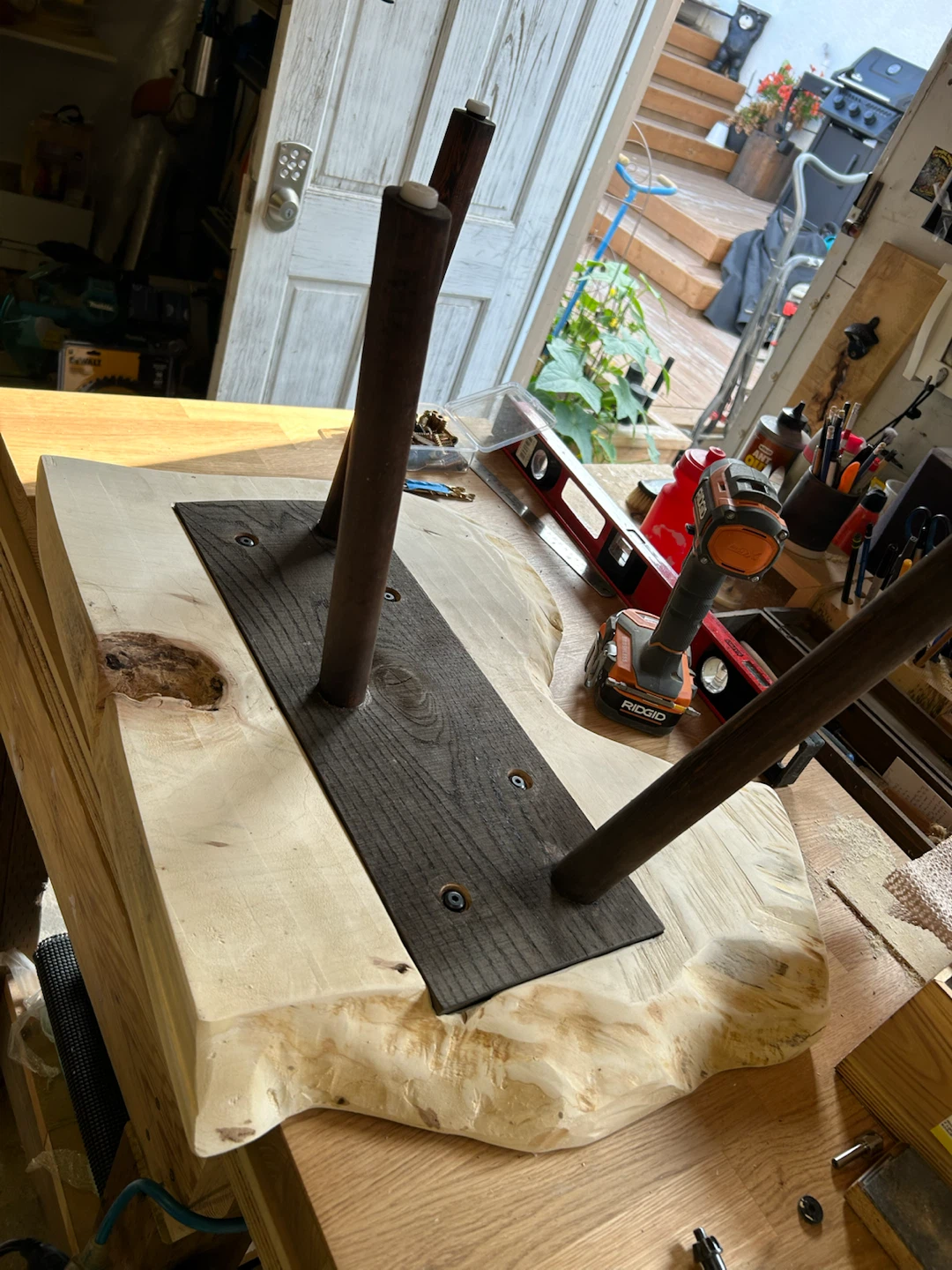 Live edge plant stand - photo 4