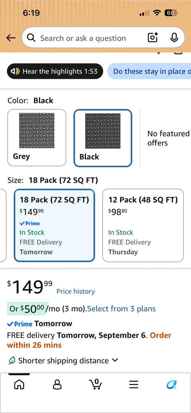 ProSourceFit Woven Pattern Extra Thick Exercise Puzzle Mats - photo 2