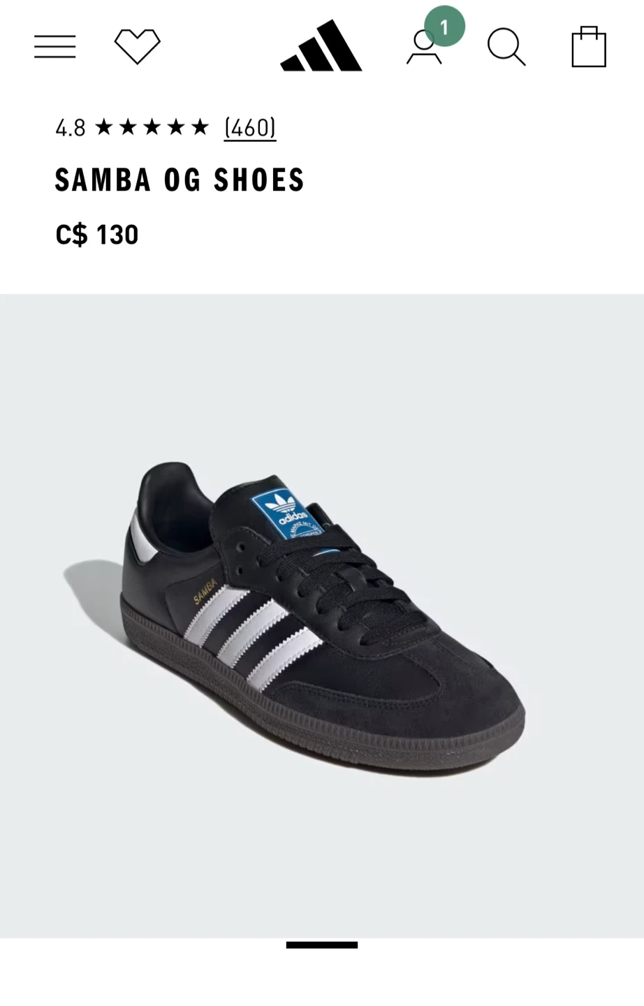 Adidas SAMBA OG SHOES Black Size 7.5 130$ - photo 5