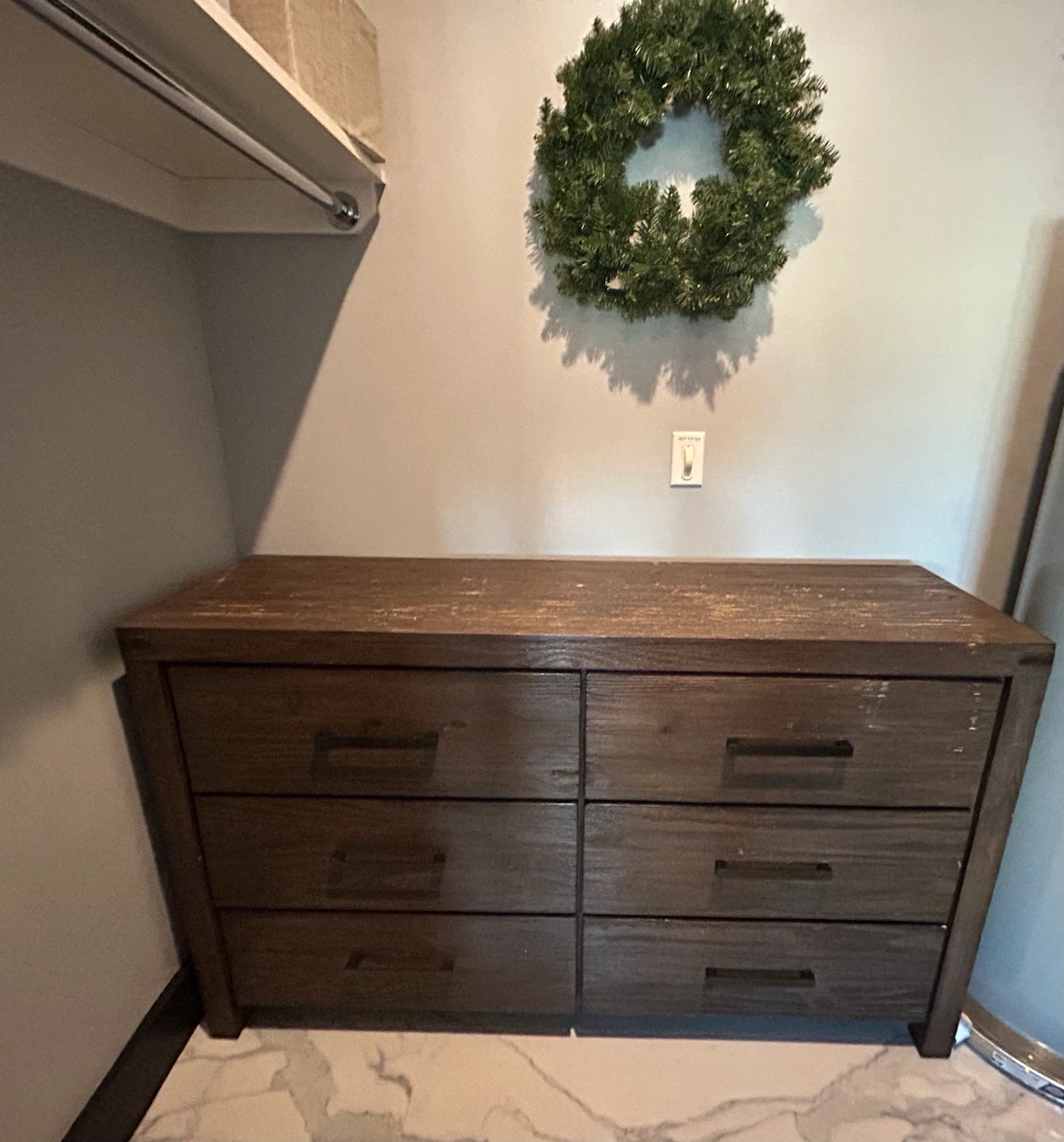Rustic 6-Drawer Wood Dresser - photo 2