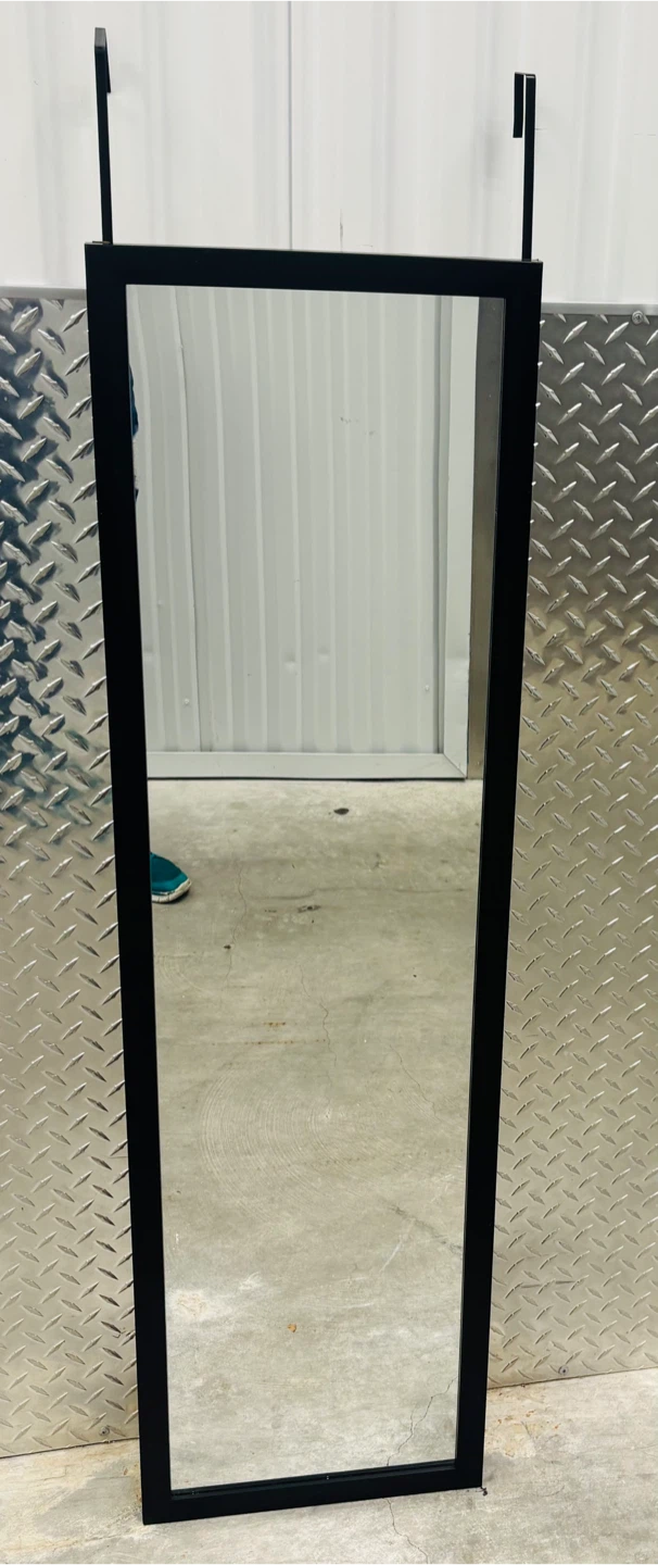 Black Over-the-Door Full Length Mirror - photo 2