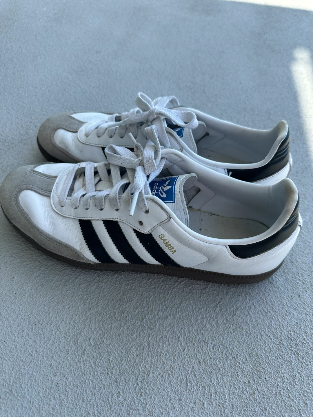 Adidas Samba OG Black and White Sneakers Size 9.5 - photo 2