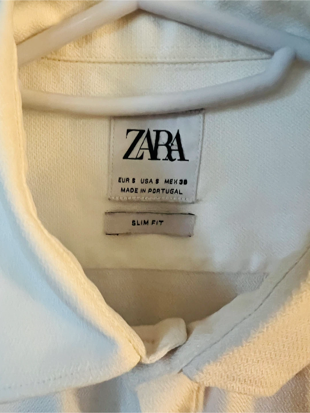 Zara Slim Fit White Shirt (S) - photo 3