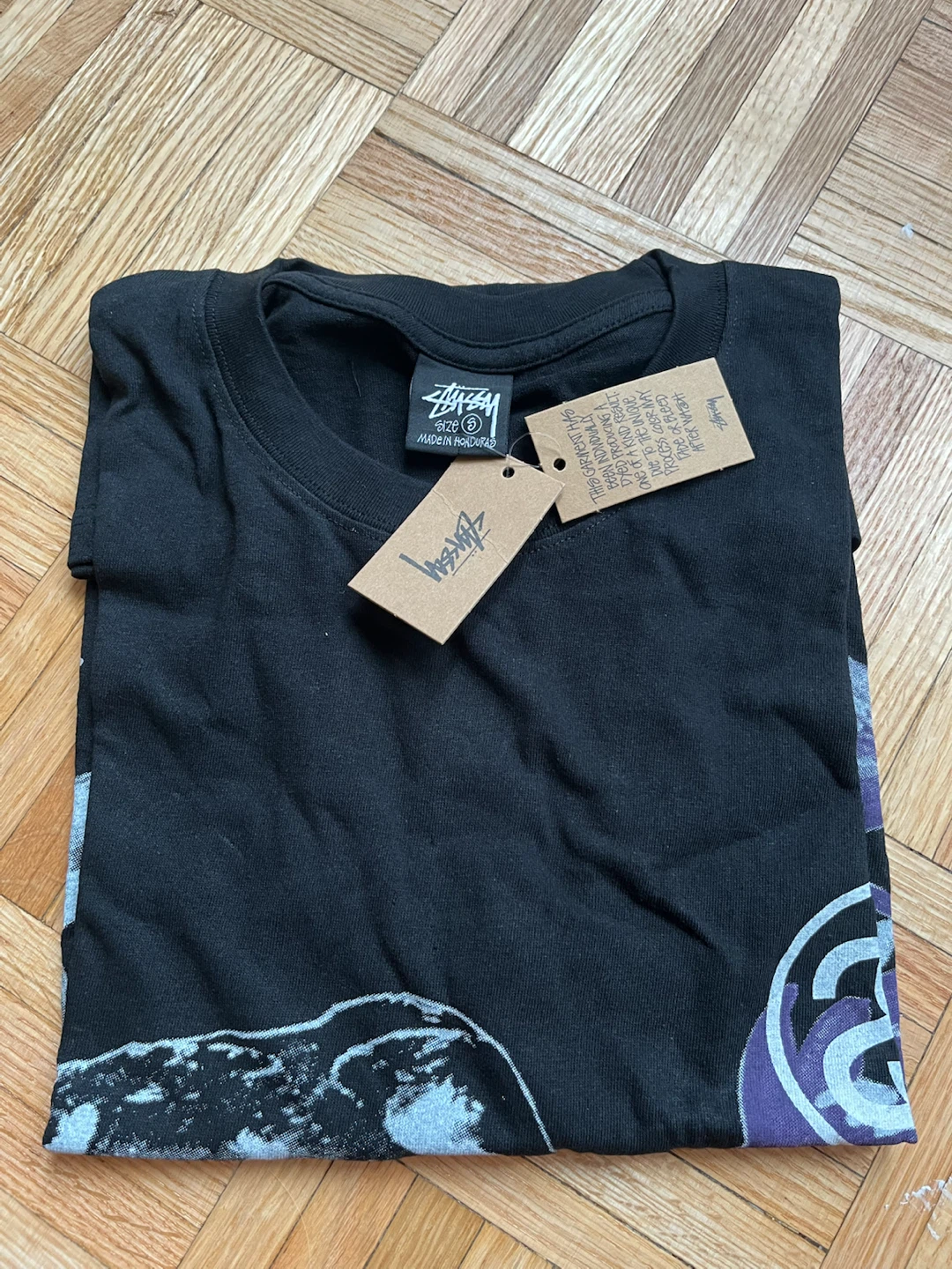 NEW Stüssy Strike Graphic Pigment Dyed T Shirt - photo 3