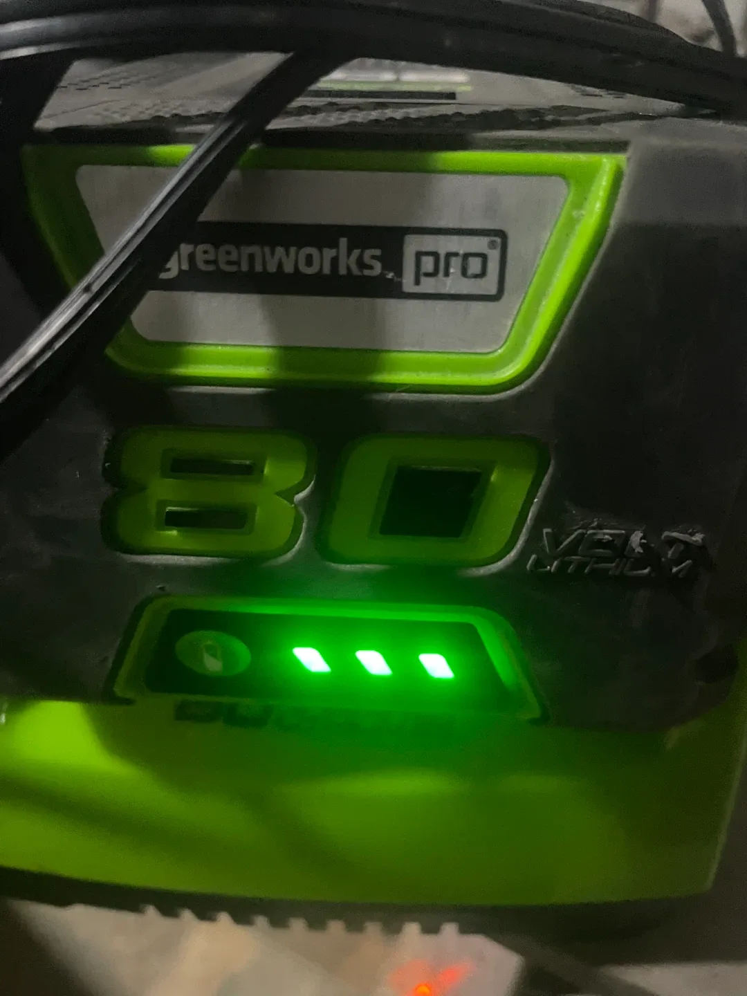 Greenworks Pro 80V Lithium-Ion Battery Charger - photo 2