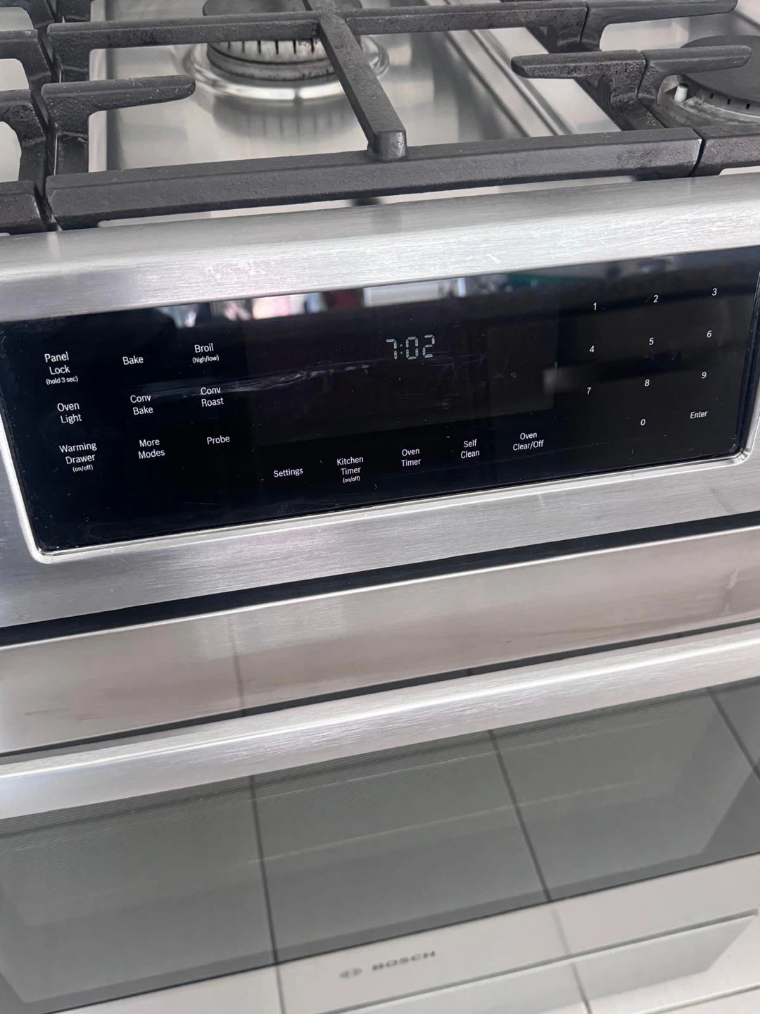 Bosch Stainless Steel Gas Range and Hood Fan - photo 2