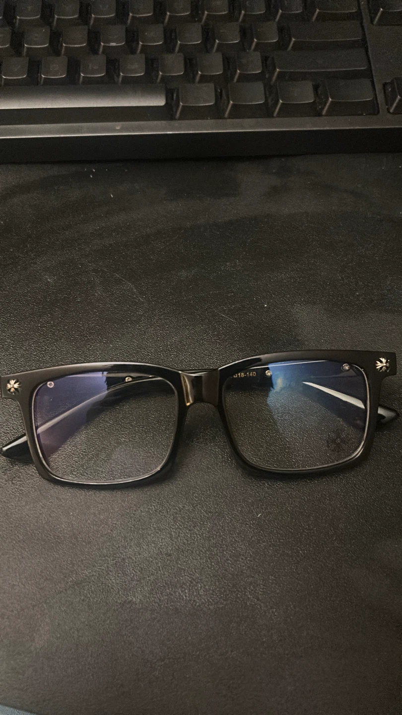 Black Chrome Heart glasses