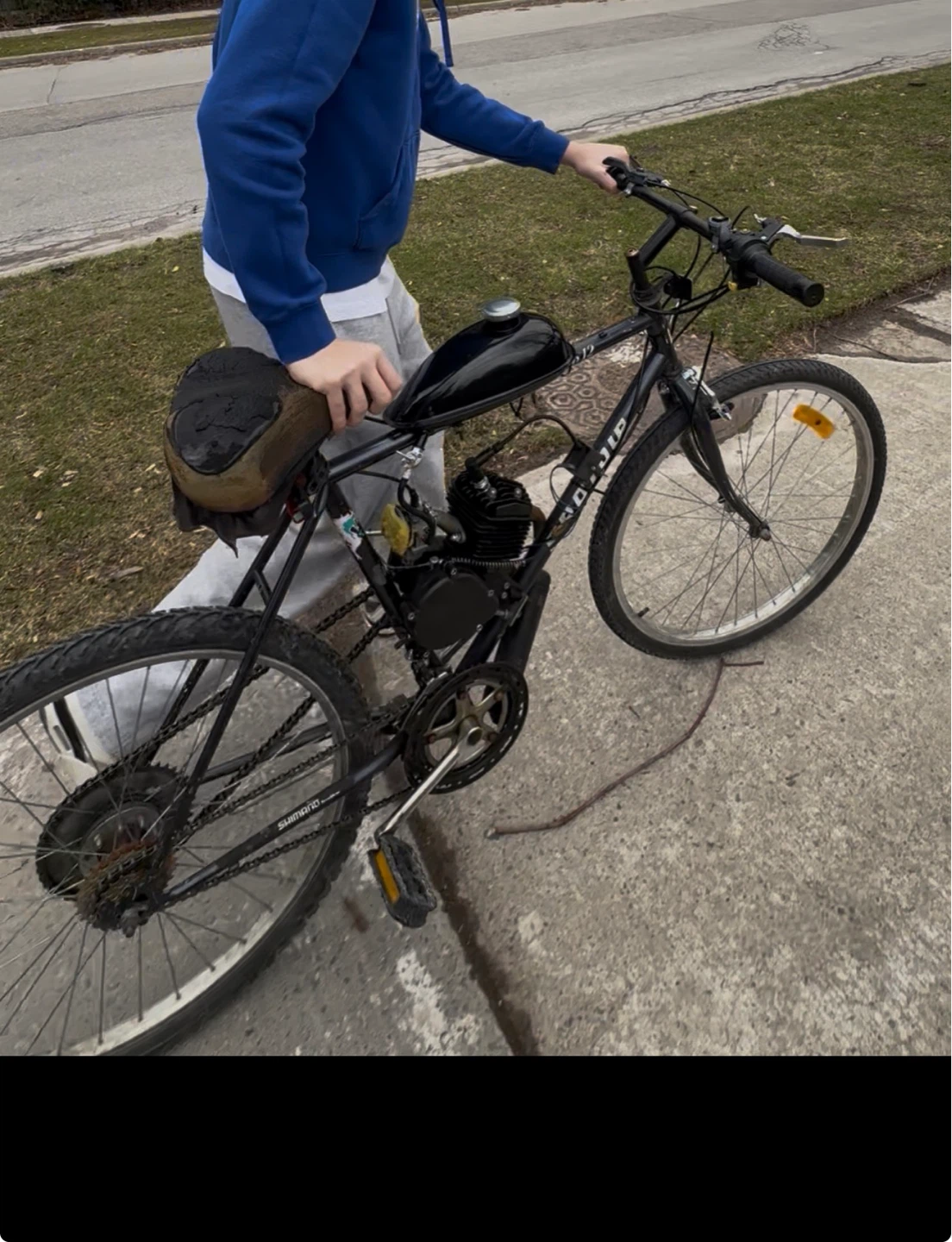 Black Motorized Bicycle - photo 3