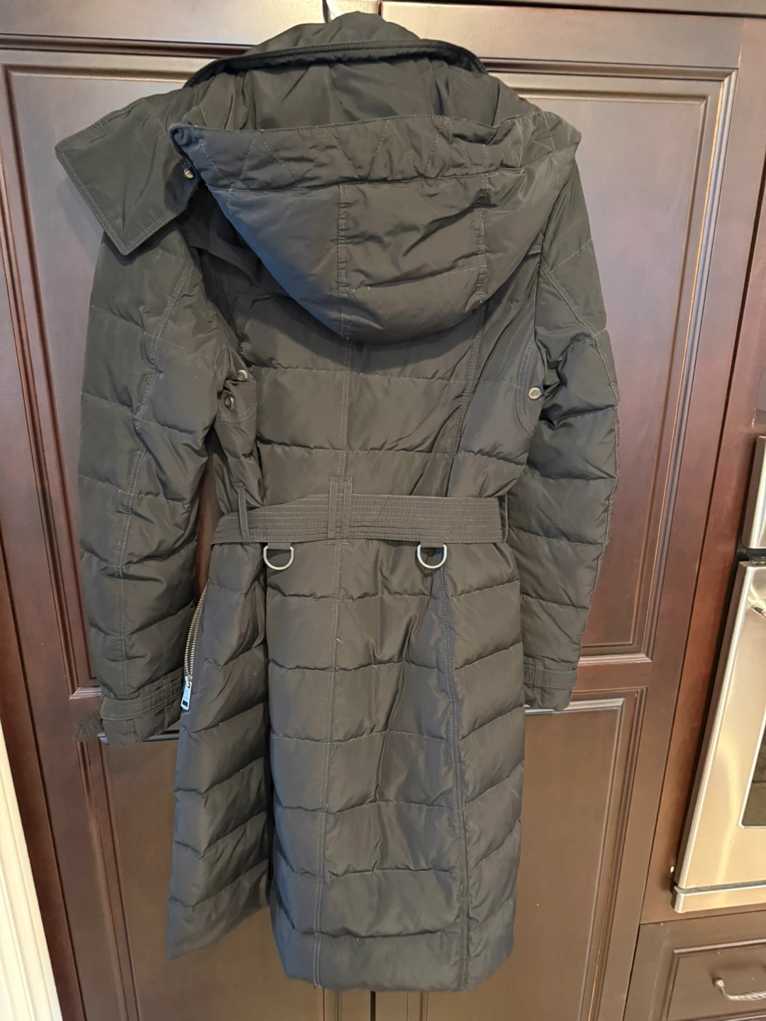 Burberry Brit Black Quilted Down Trench Coat - photo 2