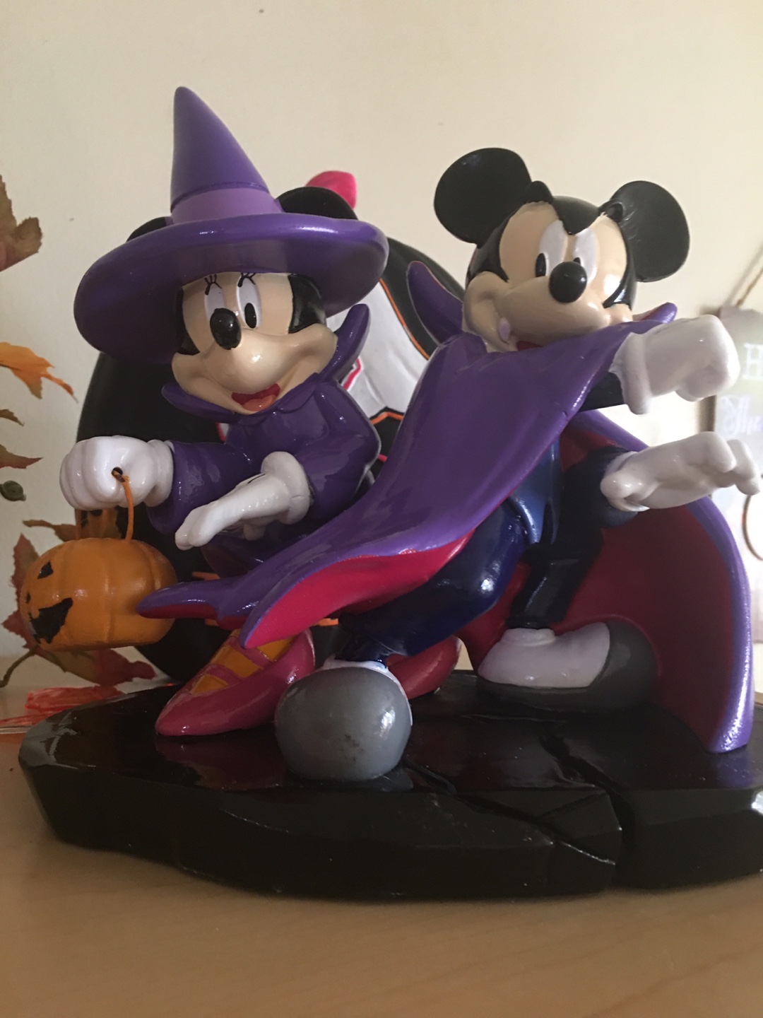 Disney Mickey and Minnie Halloween Figurine