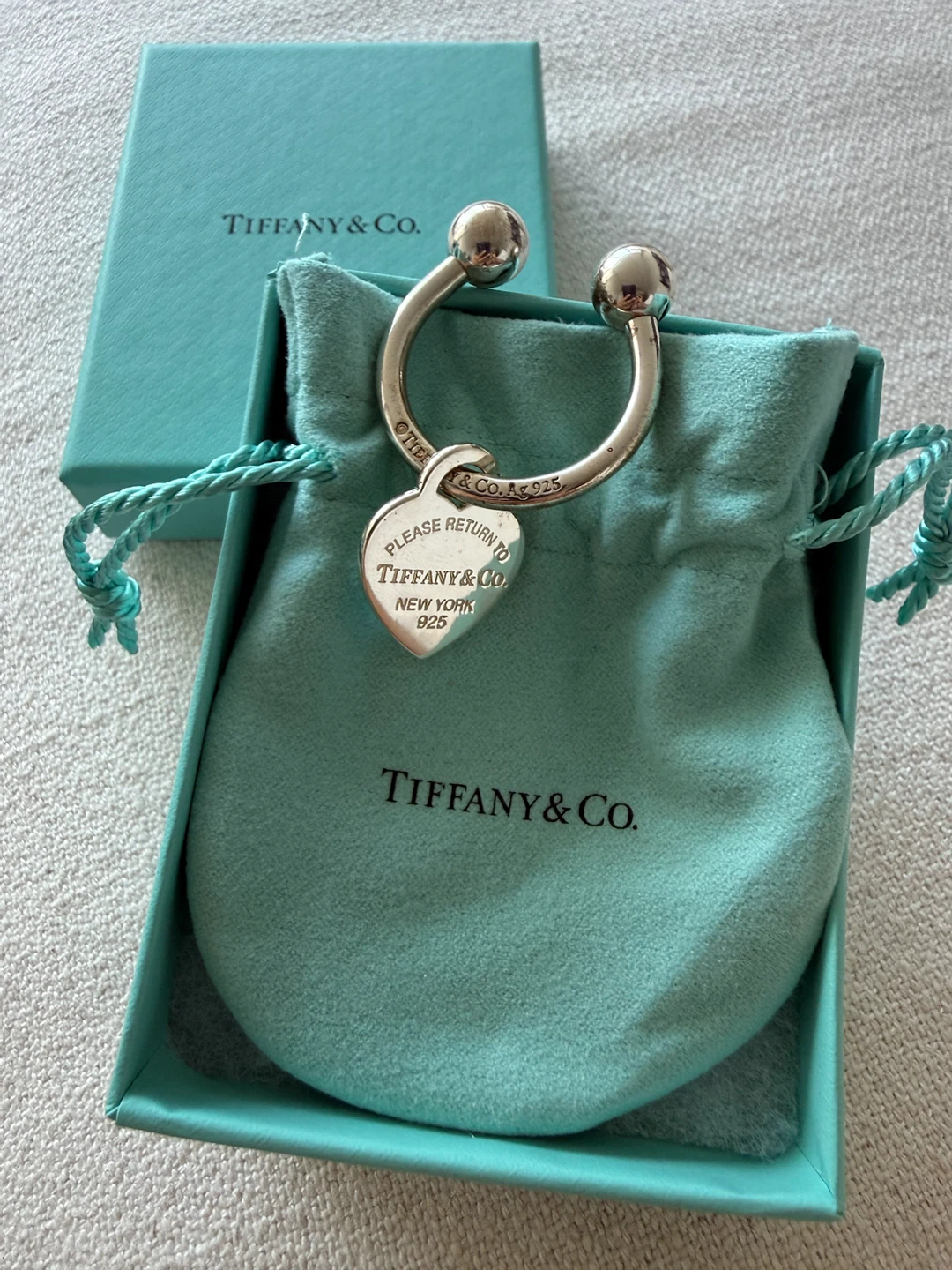 Tiffany & Co. Return to Tiffany Heart Tag Key Ring - photo 2