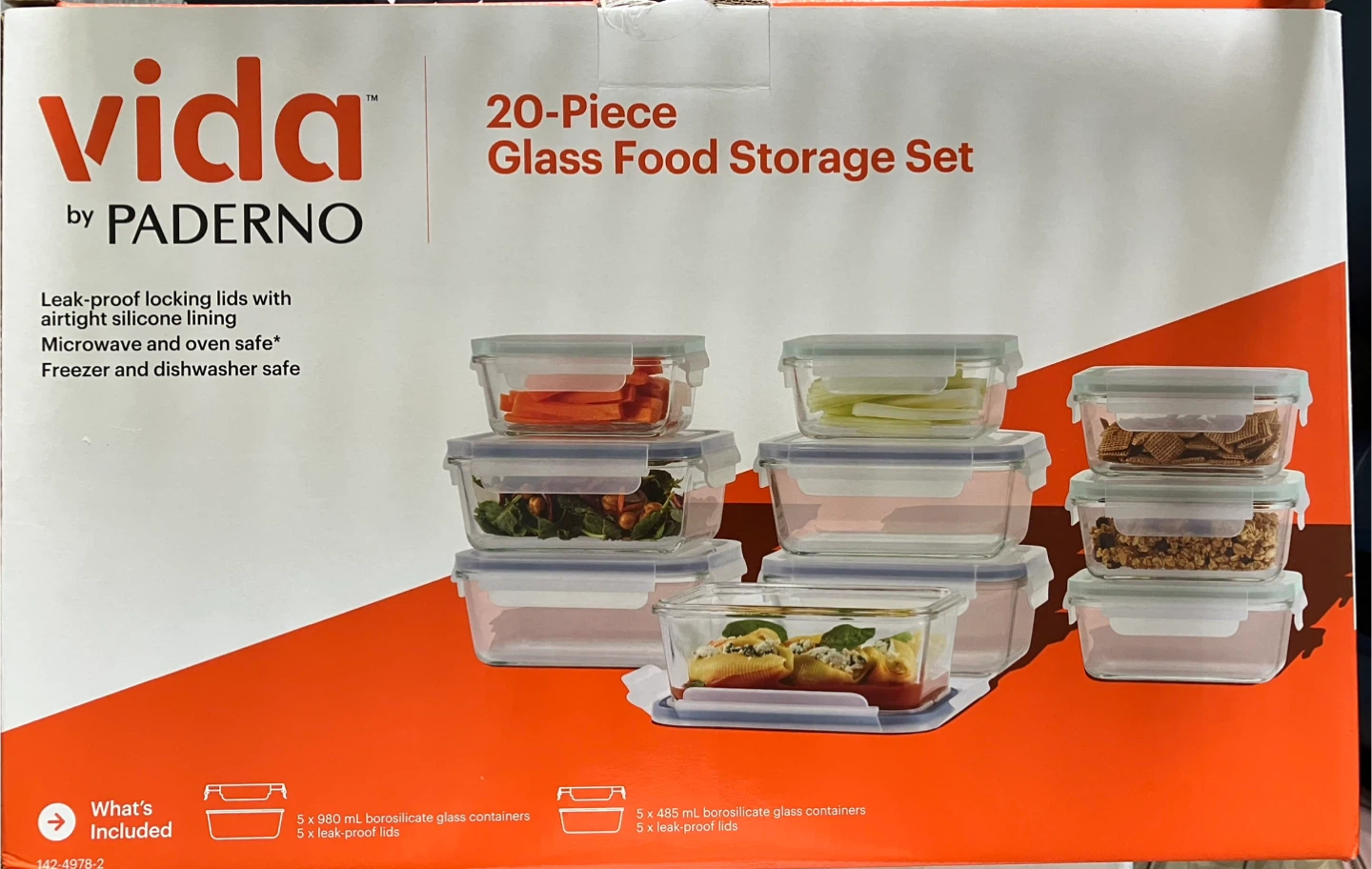 Vida by Paderno Glass Food Storage Set - photo 2