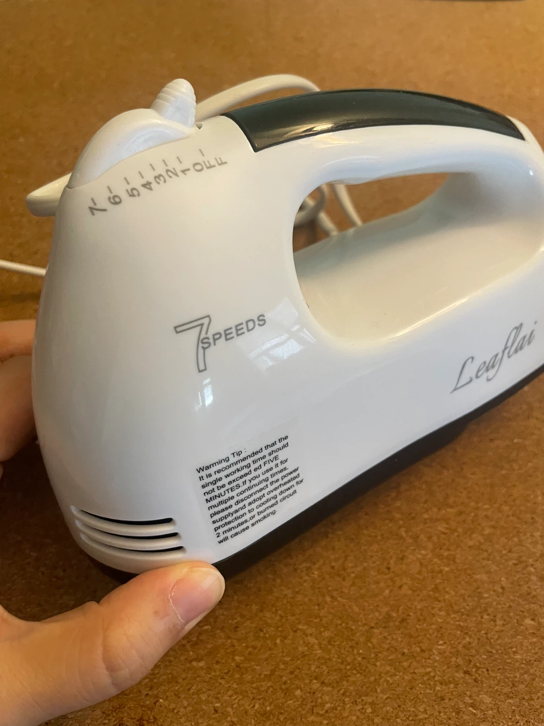 Leafai Hand Mixer 7 Speed 180W - photo 5