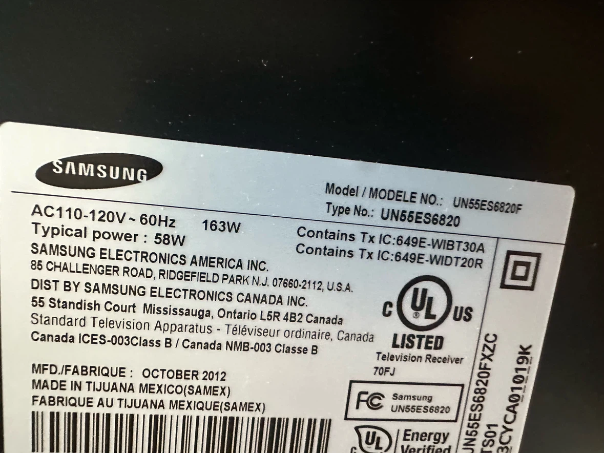 Samsung UN55ES6820 55" LED TV - photo 2