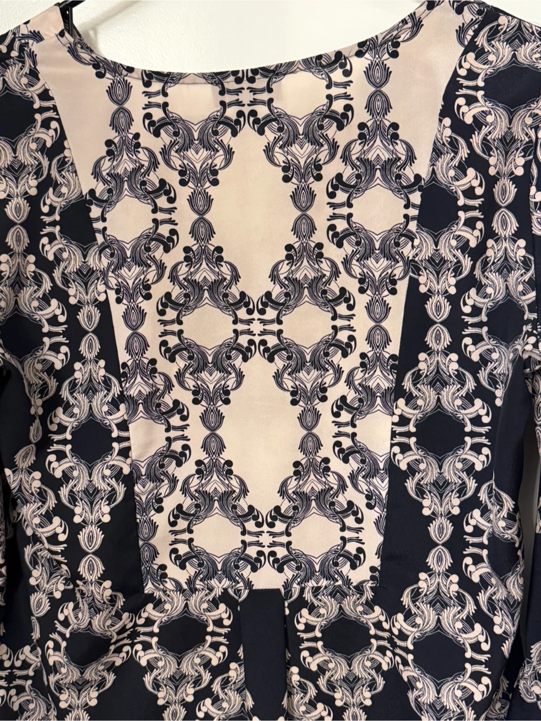 The Limited Navy & Cream Printed Blouse – Size S - photo 5