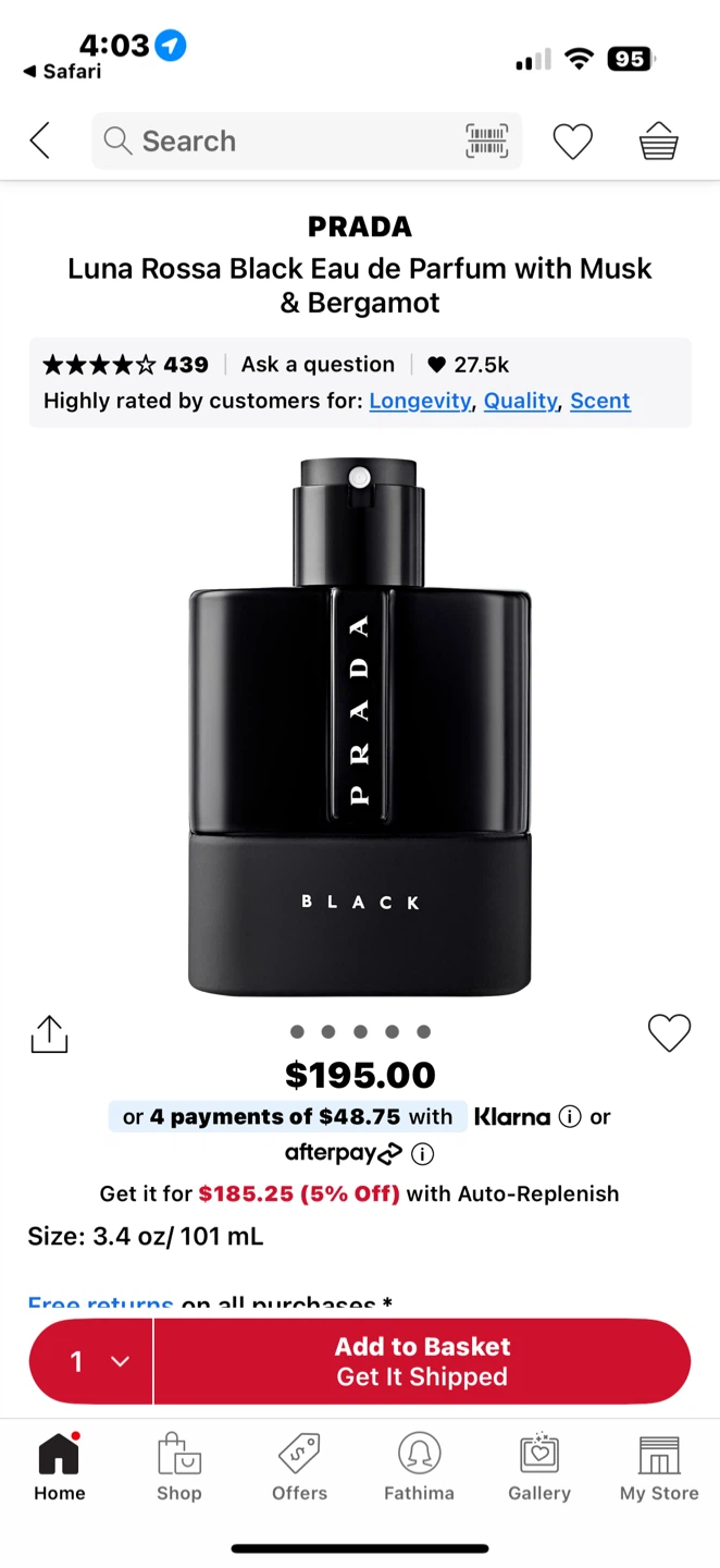 Prada Luna Rossa Black Eau de Parfum - photo 2