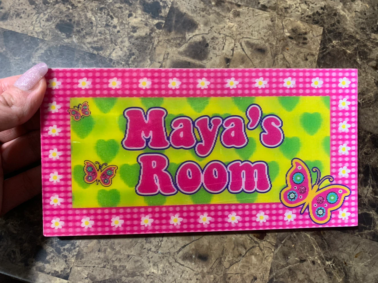 Maya's Room Door Sign Plaque