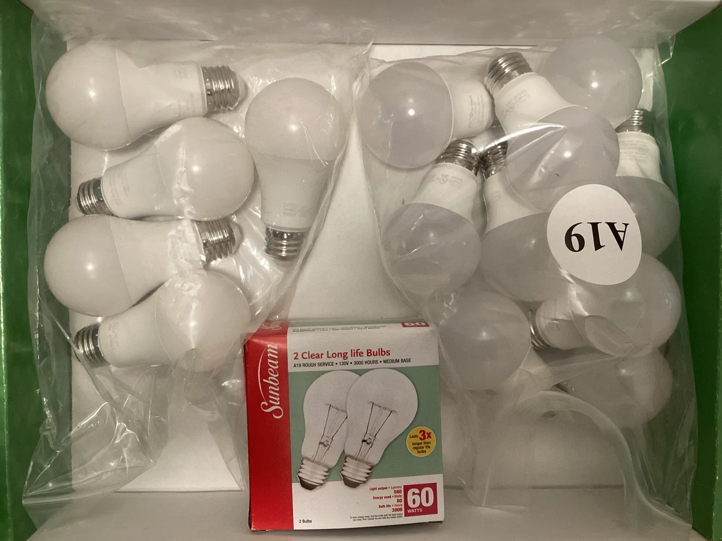 Sunbeam A19 Light Bulbs