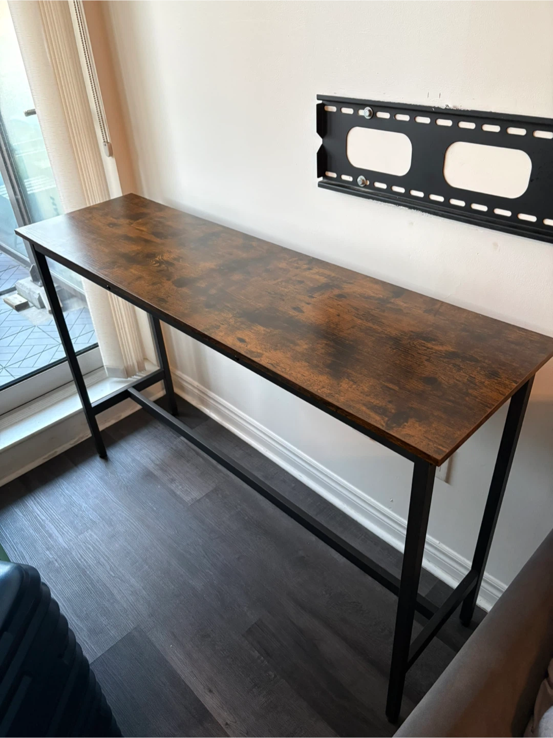 Rustic Industrial Console Table