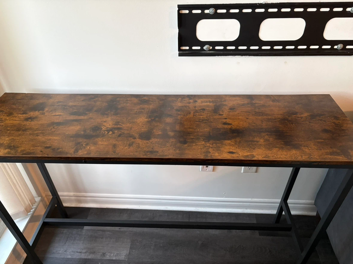 Rustic Industrial Console Table - photo 3