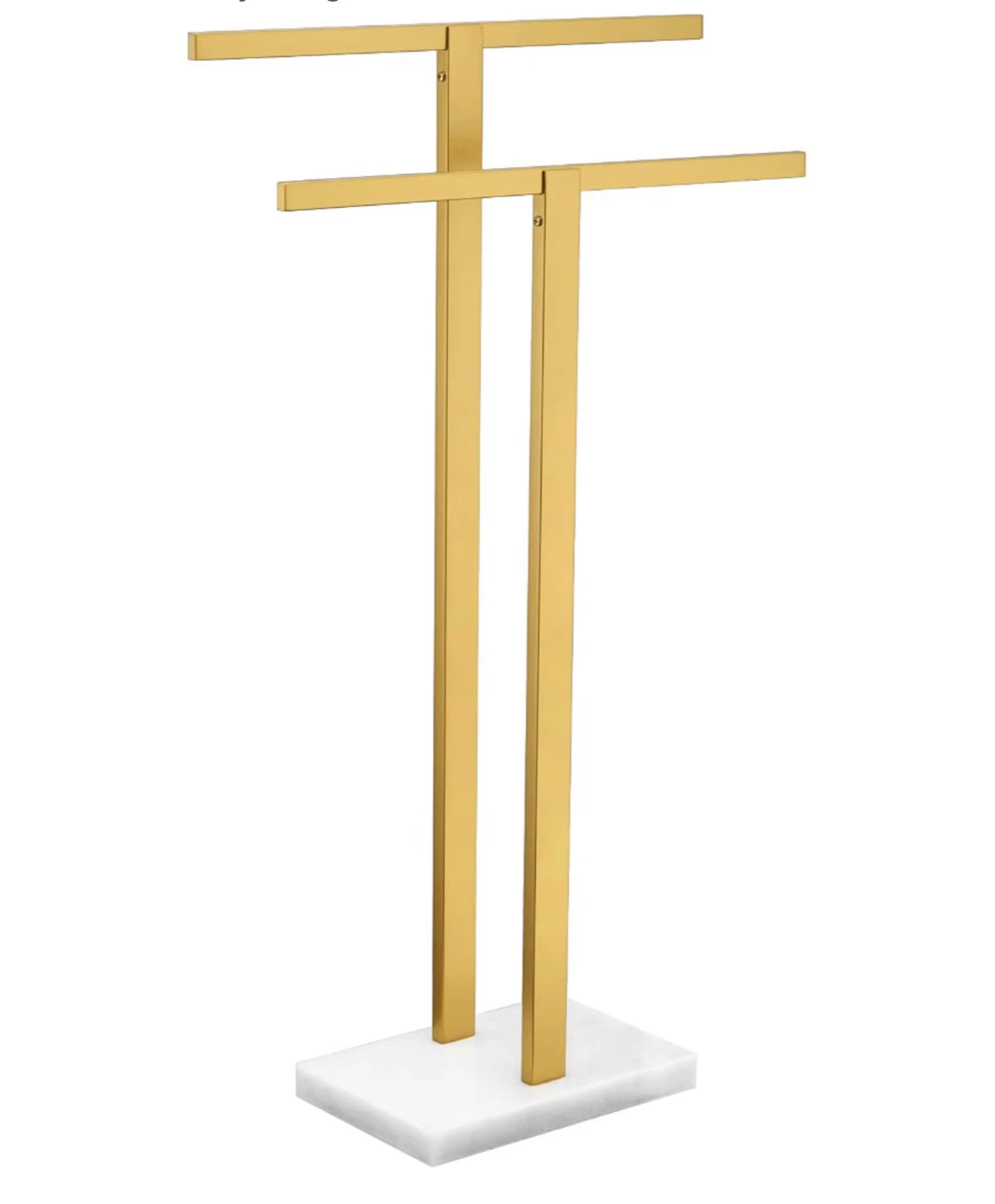 KOKOSIRI Bathroom Towel Rack 2-Tier Standing Towel Bar - New